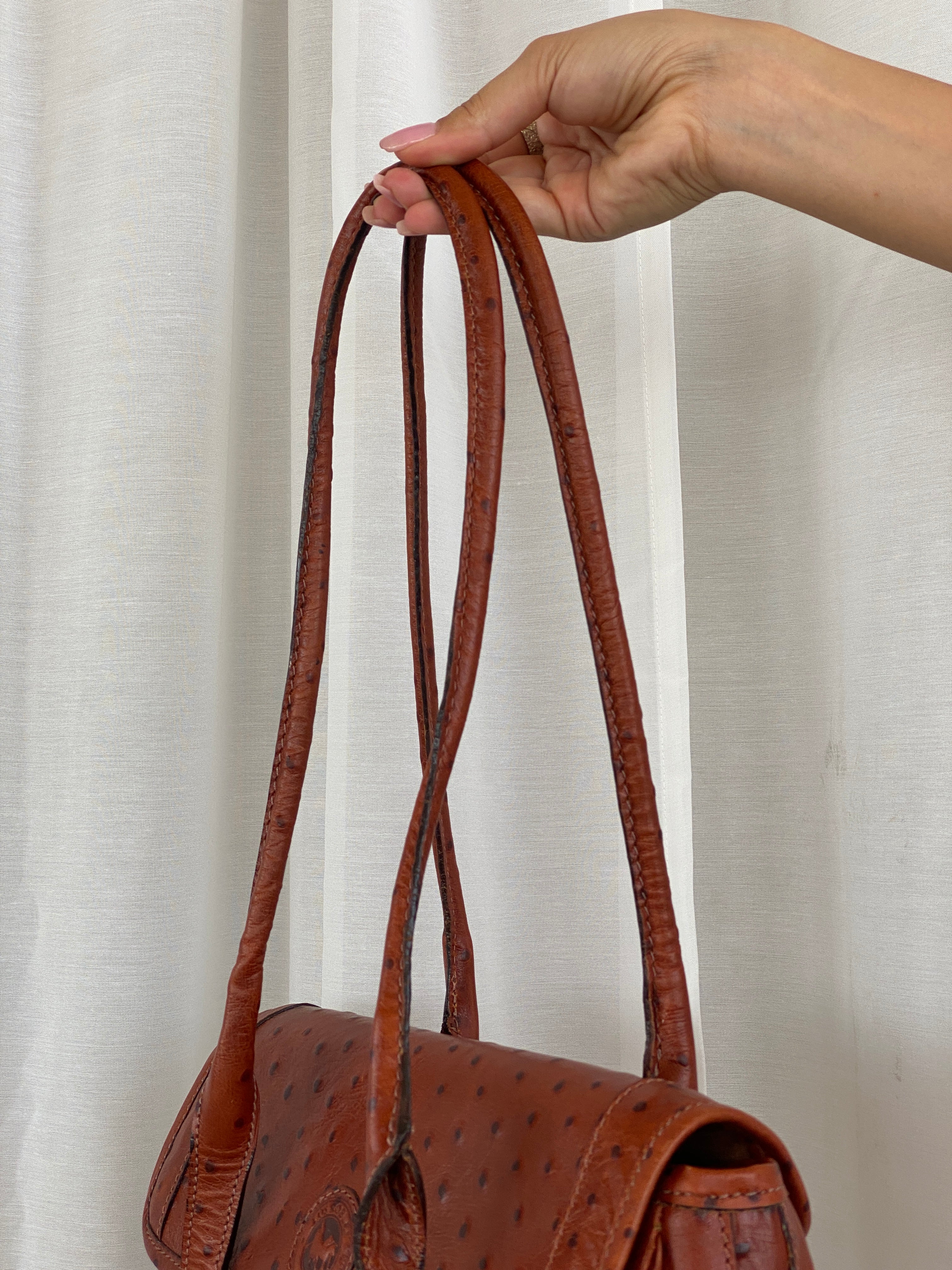 Vintage Los Robles Polo Time Brown Genuine Leather Shoulder Bag - Balagan Vintage Shoulder Bag 00s, 90s, bag, brown leather, genuine leather, shoulder bag, Y2K