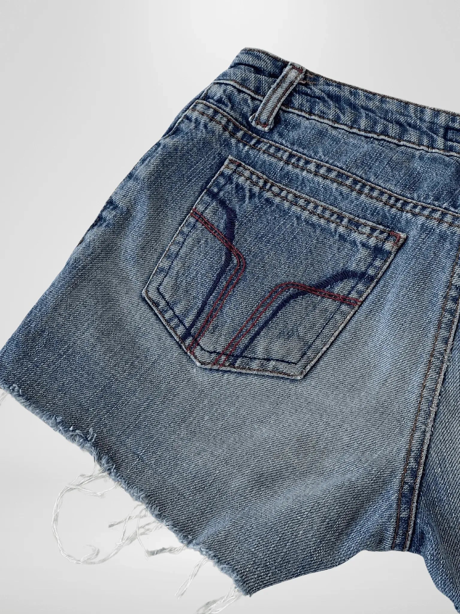 Vintage Miss Sixty Light Wash Hot Mini Denim Shorts - S - Balagan Vintage Shorts 00s, denim, jeans, shorts