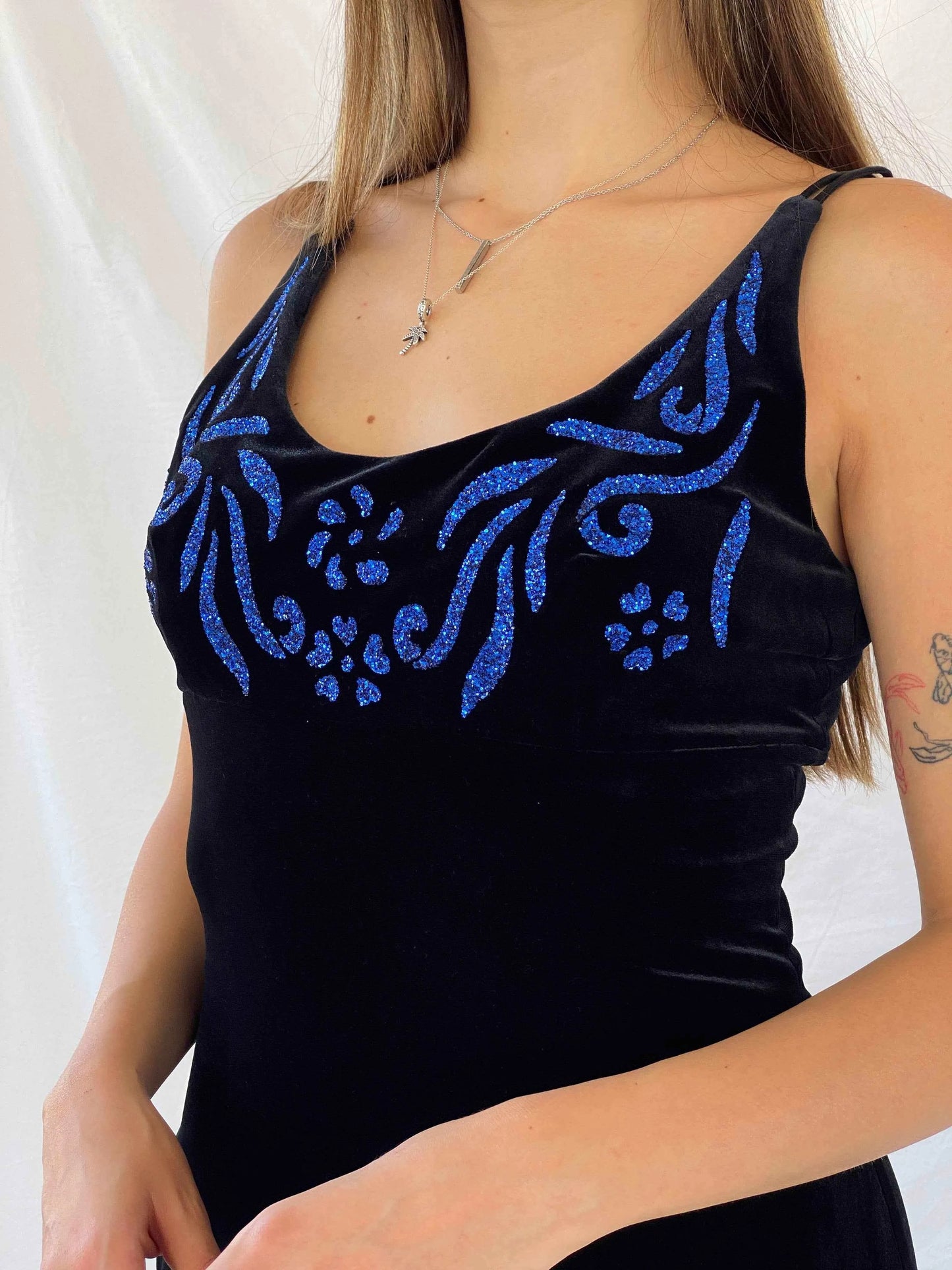 Vintage Morgan and Co. Maxi Velvet Dress - Balagan Vintage Velvet Dress 00s, 90s, dress, maxi dress, Mira