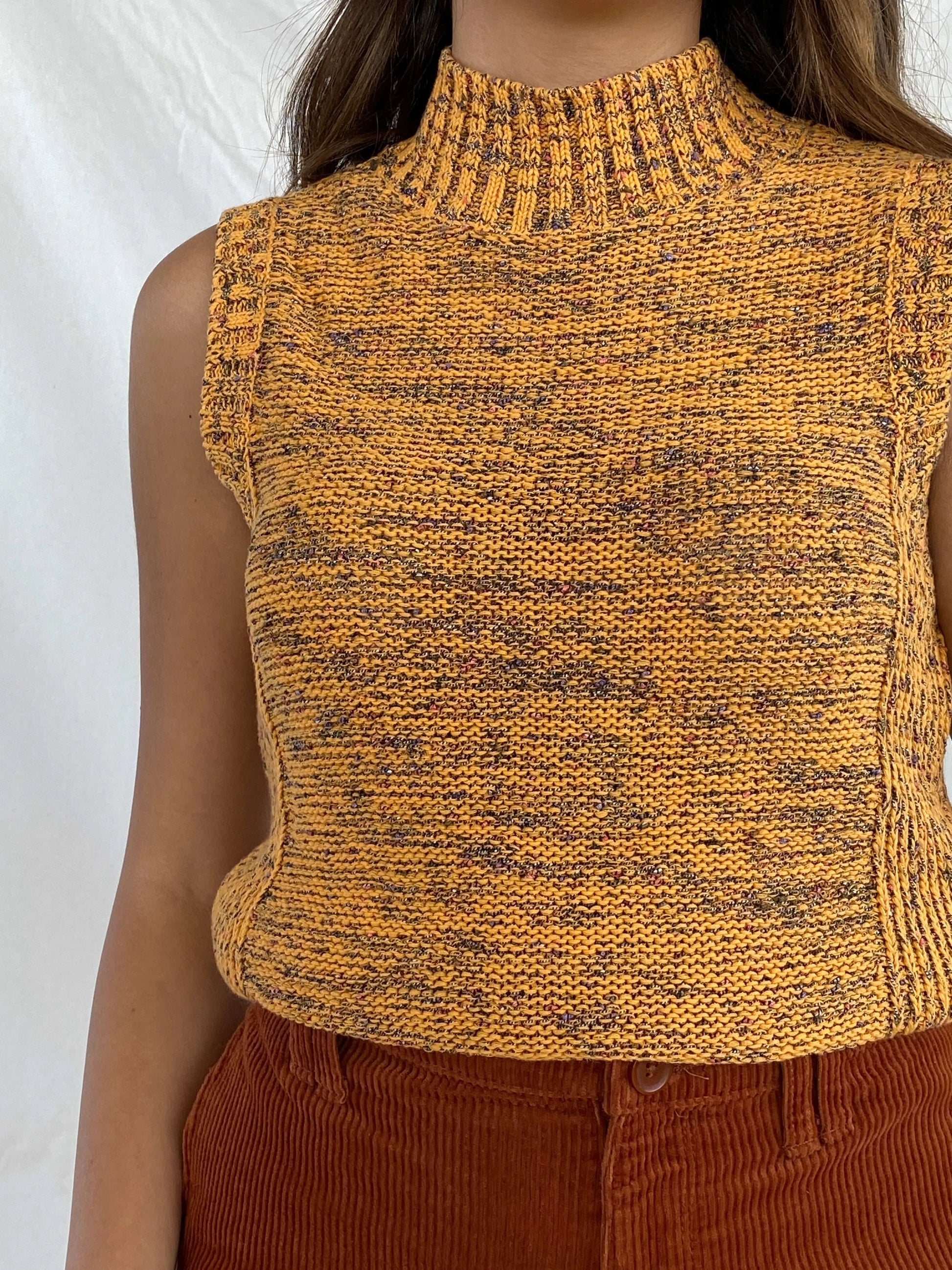 Vintage Nine West Knitted Turtleneck Top - Balagan Vintage Sleeveless Top Deals, Juana, knit, knitted, Nine West, sleeveless top