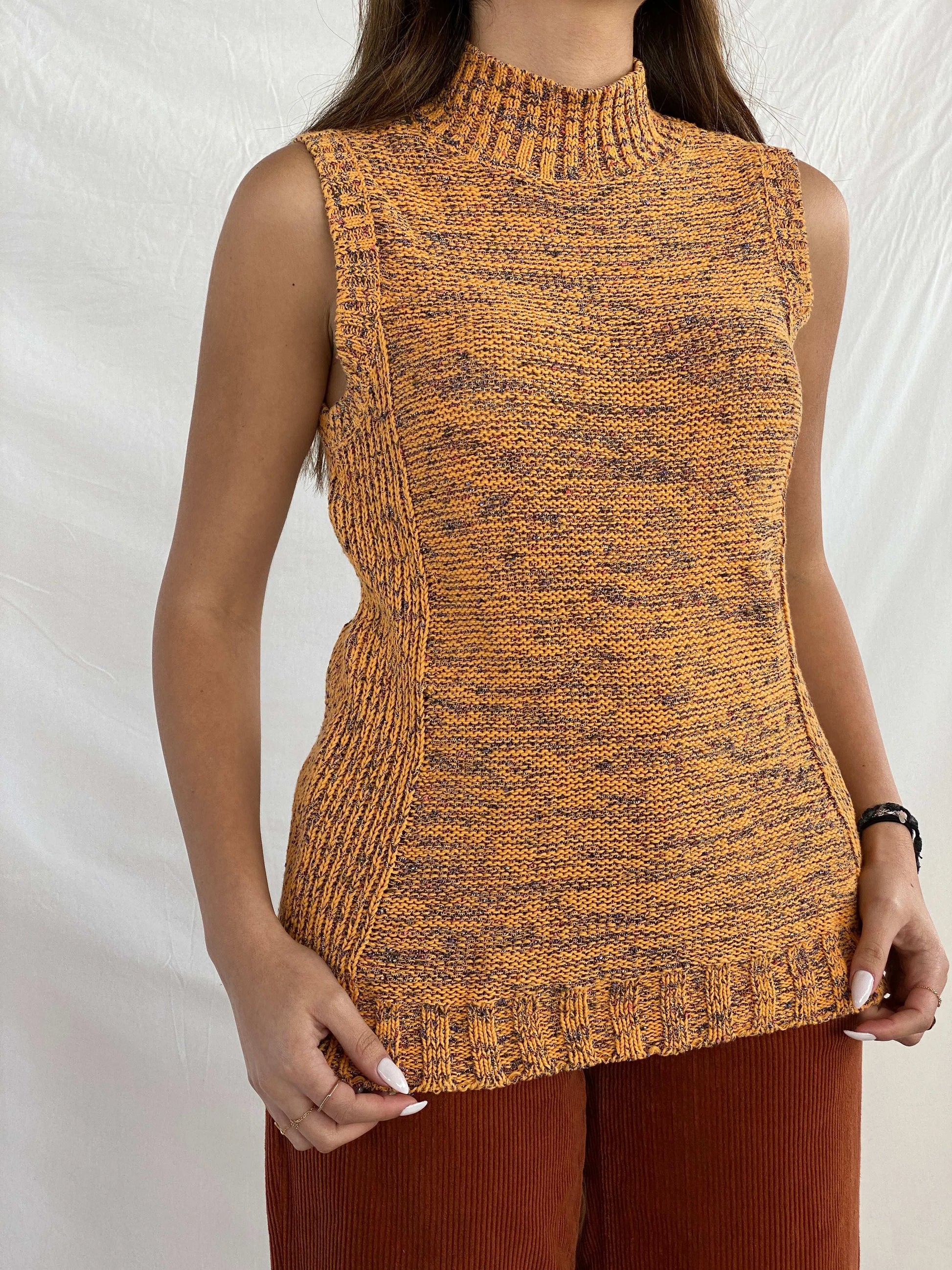 Vintage Nine West Knitted Turtleneck Top - Balagan Vintage Sleeveless Top Deals, Juana, knit, knitted, Nine West, sleeveless top