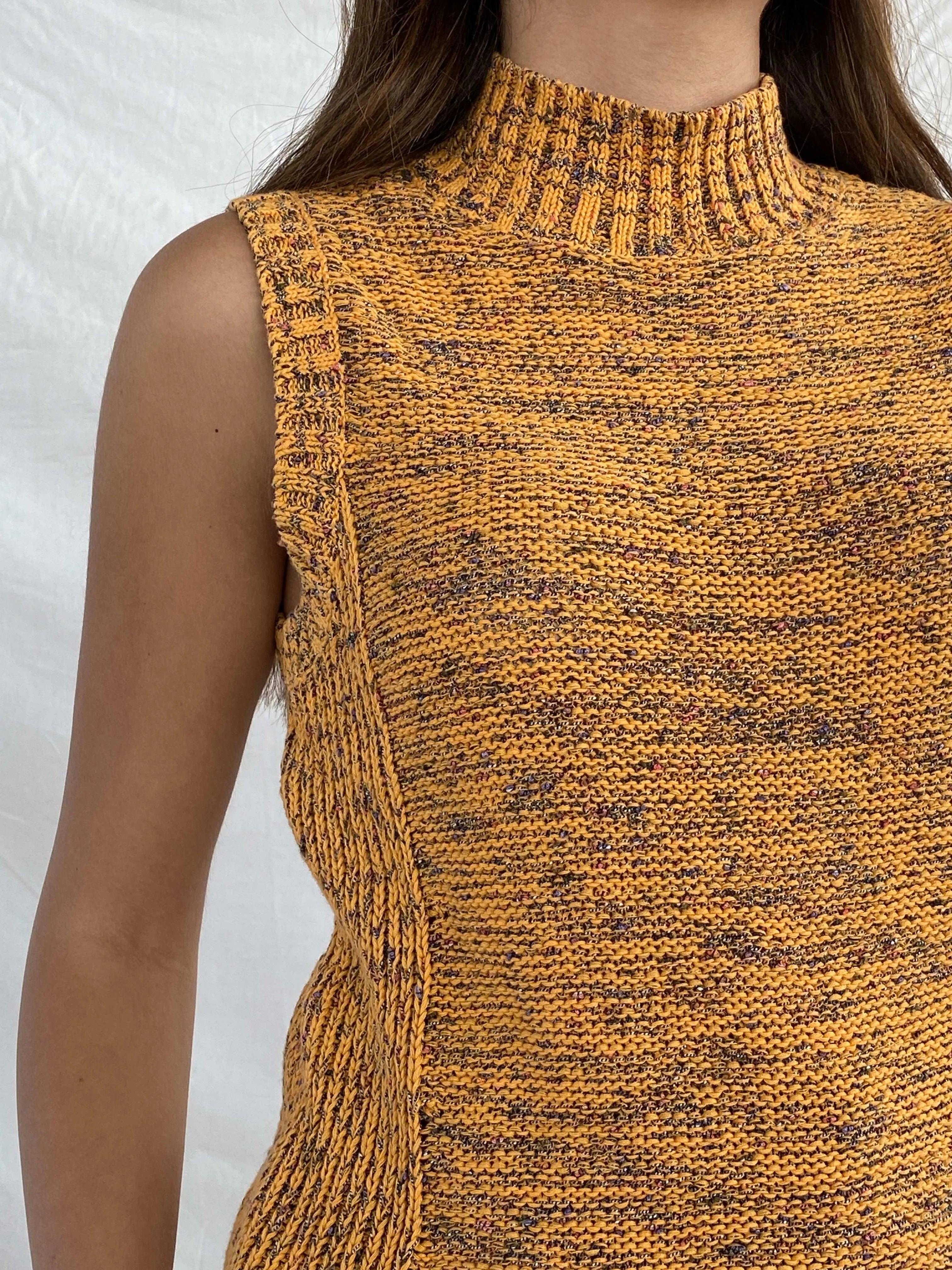 Vintage Nine West Knitted Turtleneck Top - Balagan Vintage Sleeveless Top Juana, knit, knitted, Nine West, sleeveless top