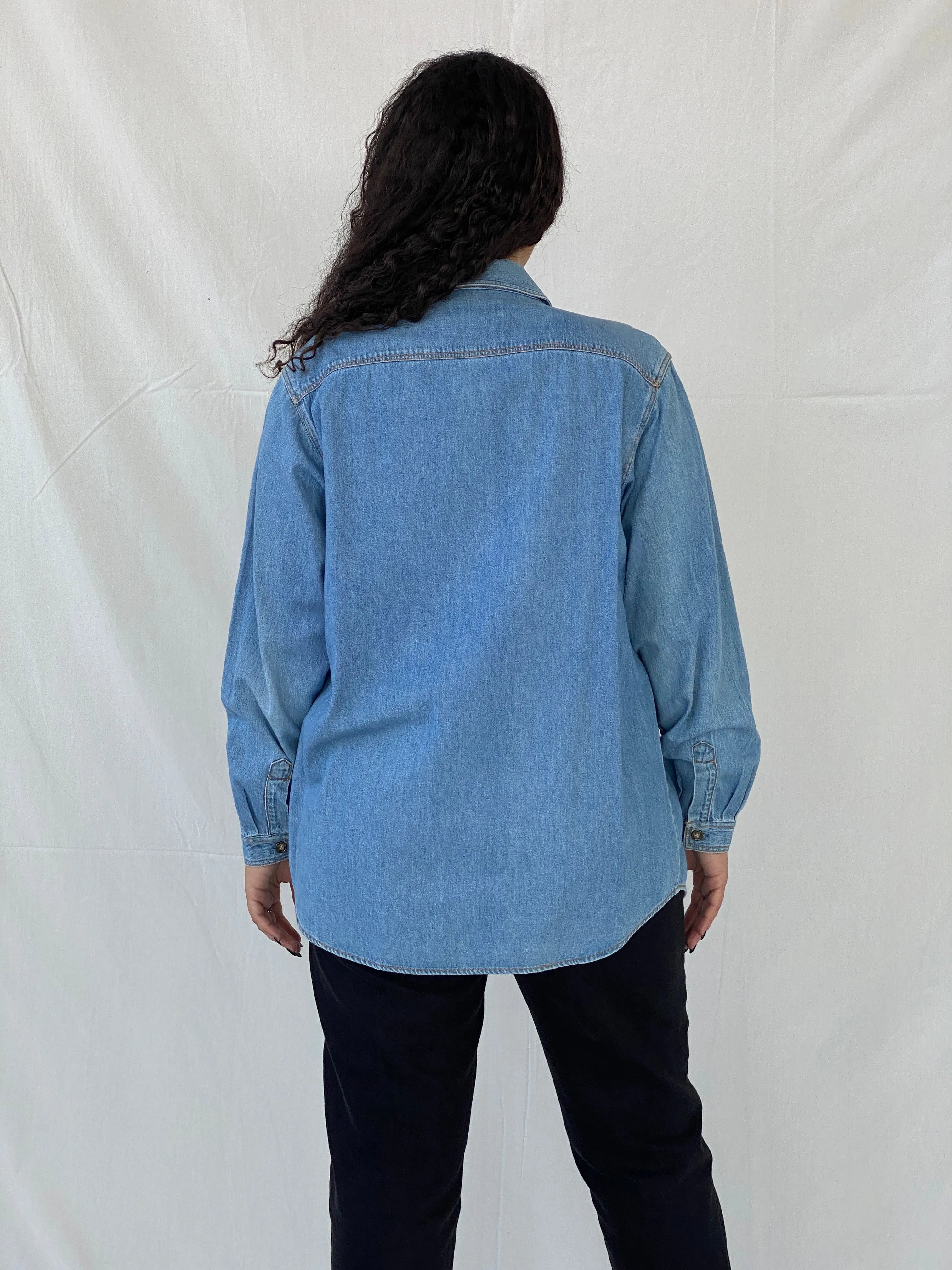 Vintage Northern Isles Buttoned Women’s Denim Shirt - M - Balagan Vintage Denim Shirt denim, denim shirt, Dina, women shirt