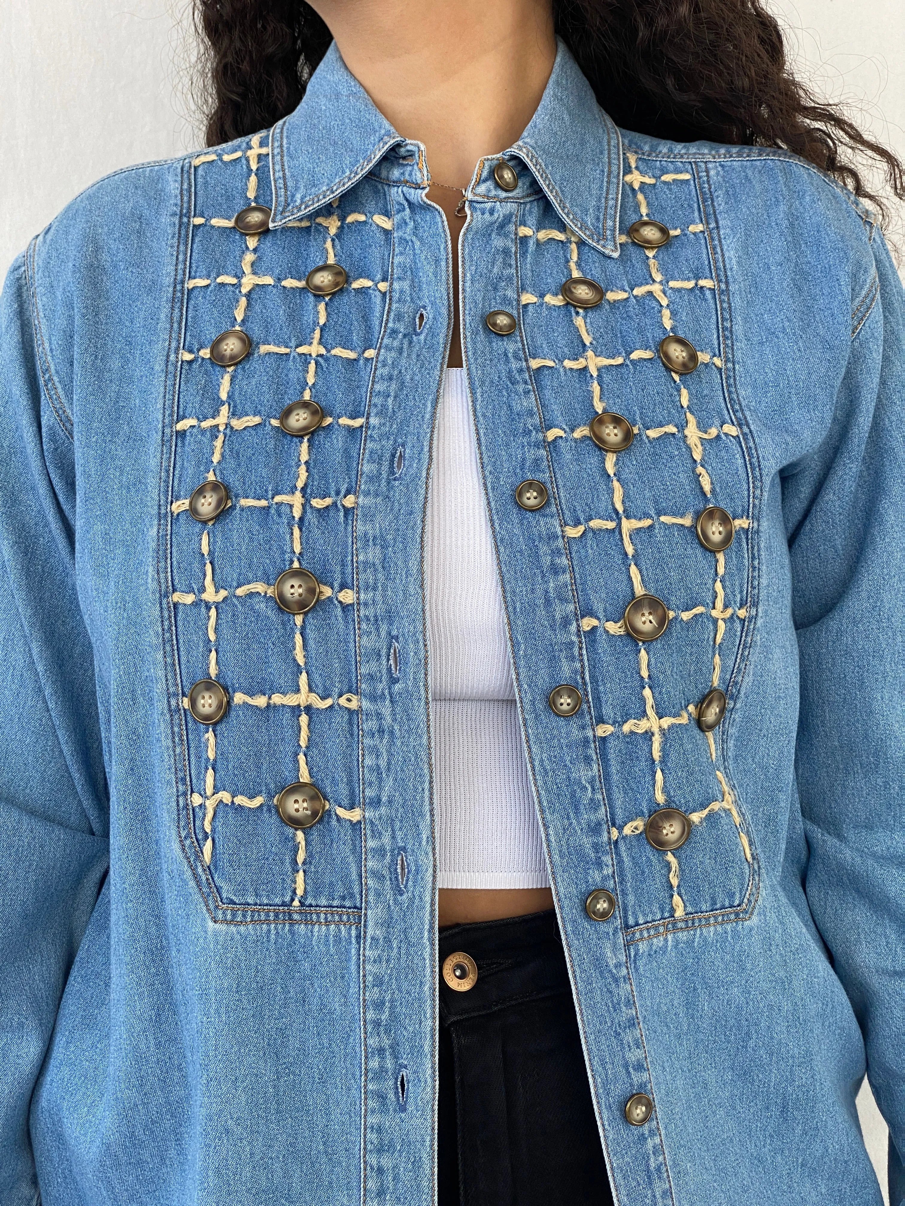 Vintage Northern Isles Buttoned Women’s Denim Shirt - M - Balagan Vintage Denim Shirt denim, denim shirt, Dina, women shirt