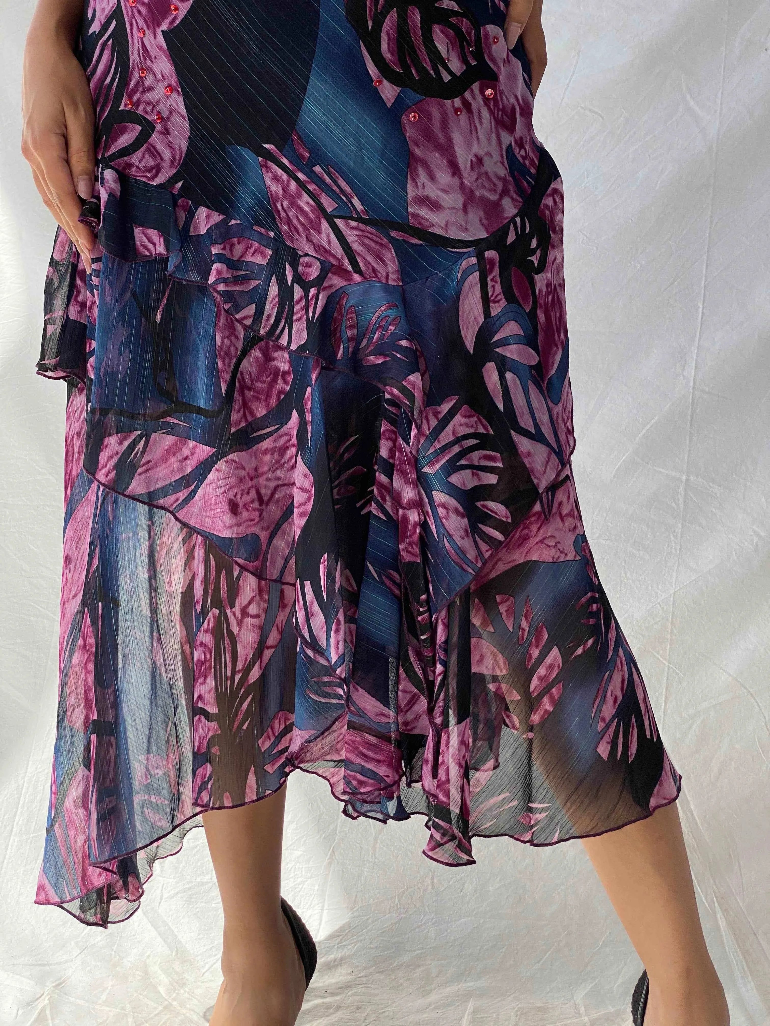 Vintage OLLA OH Floral Midi Dress - Balagan Vintage Midi Dress 00s, 90s, Alaa, Deals, dress, midi dress, Wedding Guest