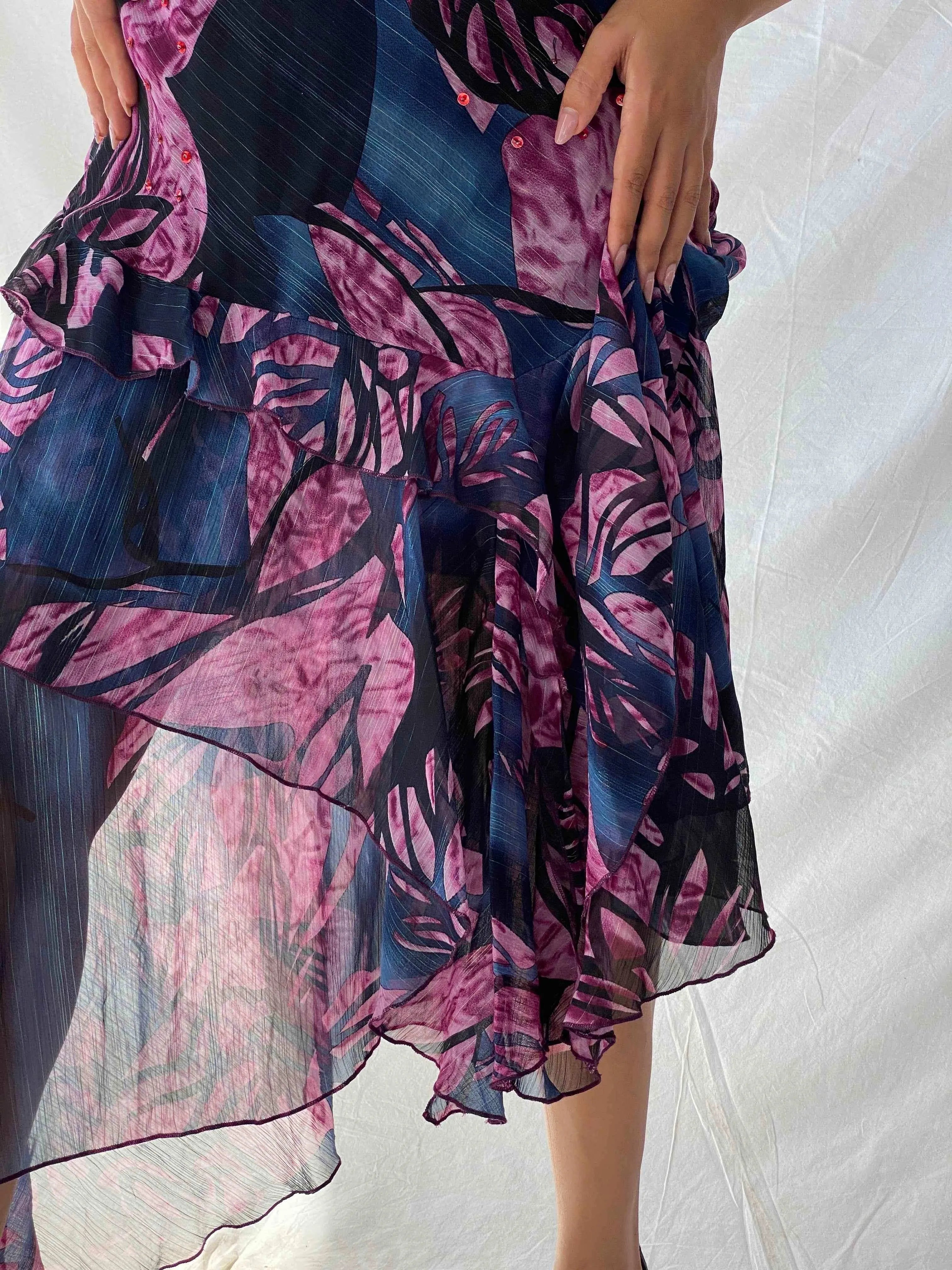 Vintage OLLA OH Floral Midi Dress - Balagan Vintage Midi Dress 00s, 90s, Alaa, Deals, dress, midi dress, Wedding Guest