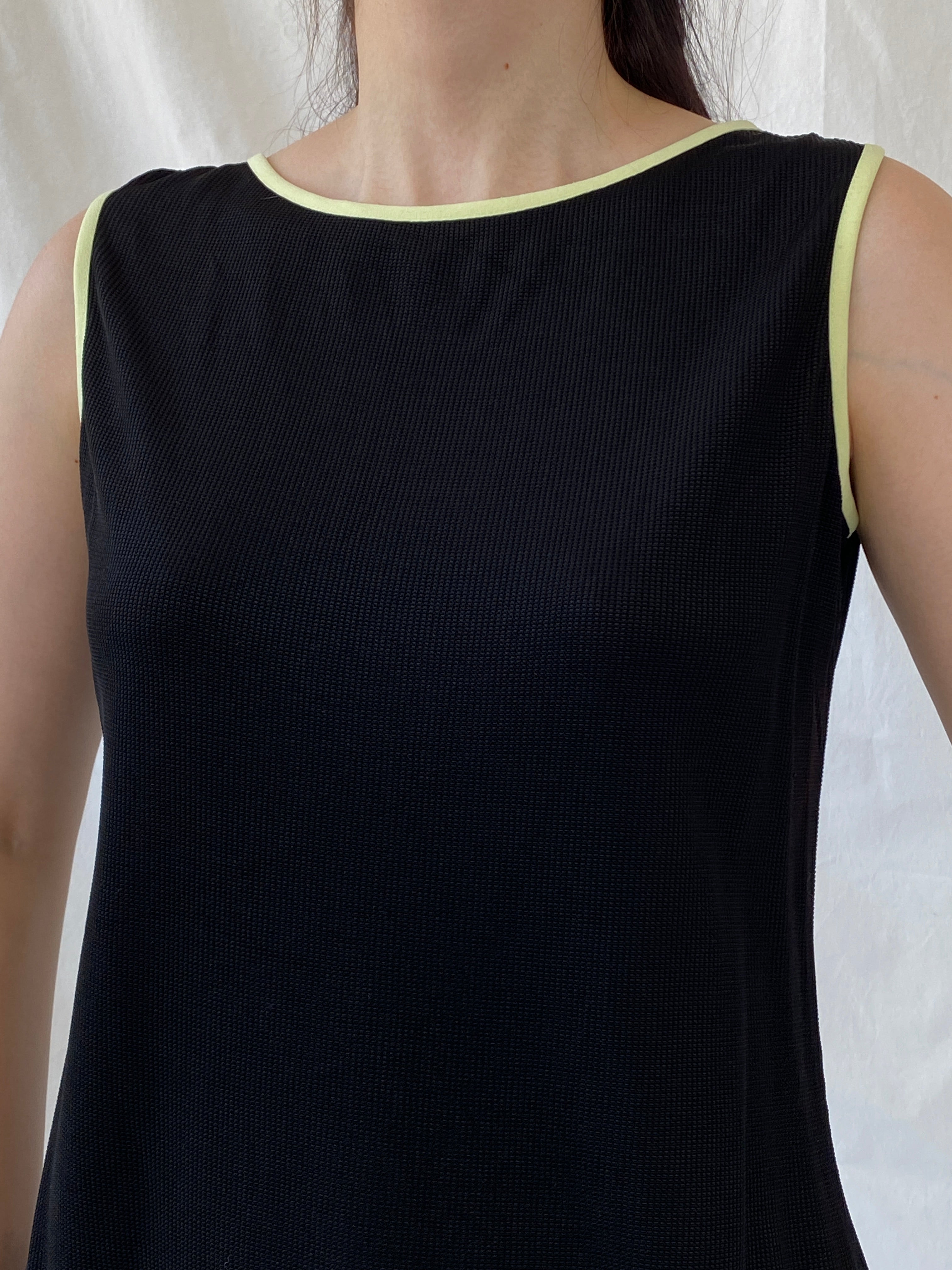 Vintage Ronni Nicole by Ovida Black Beaded Hem Tank Top - L - Balagan Vintage Sleeveless Top 90s, Ayah, beaded, NEW IN, sleeveless top, summer, women top