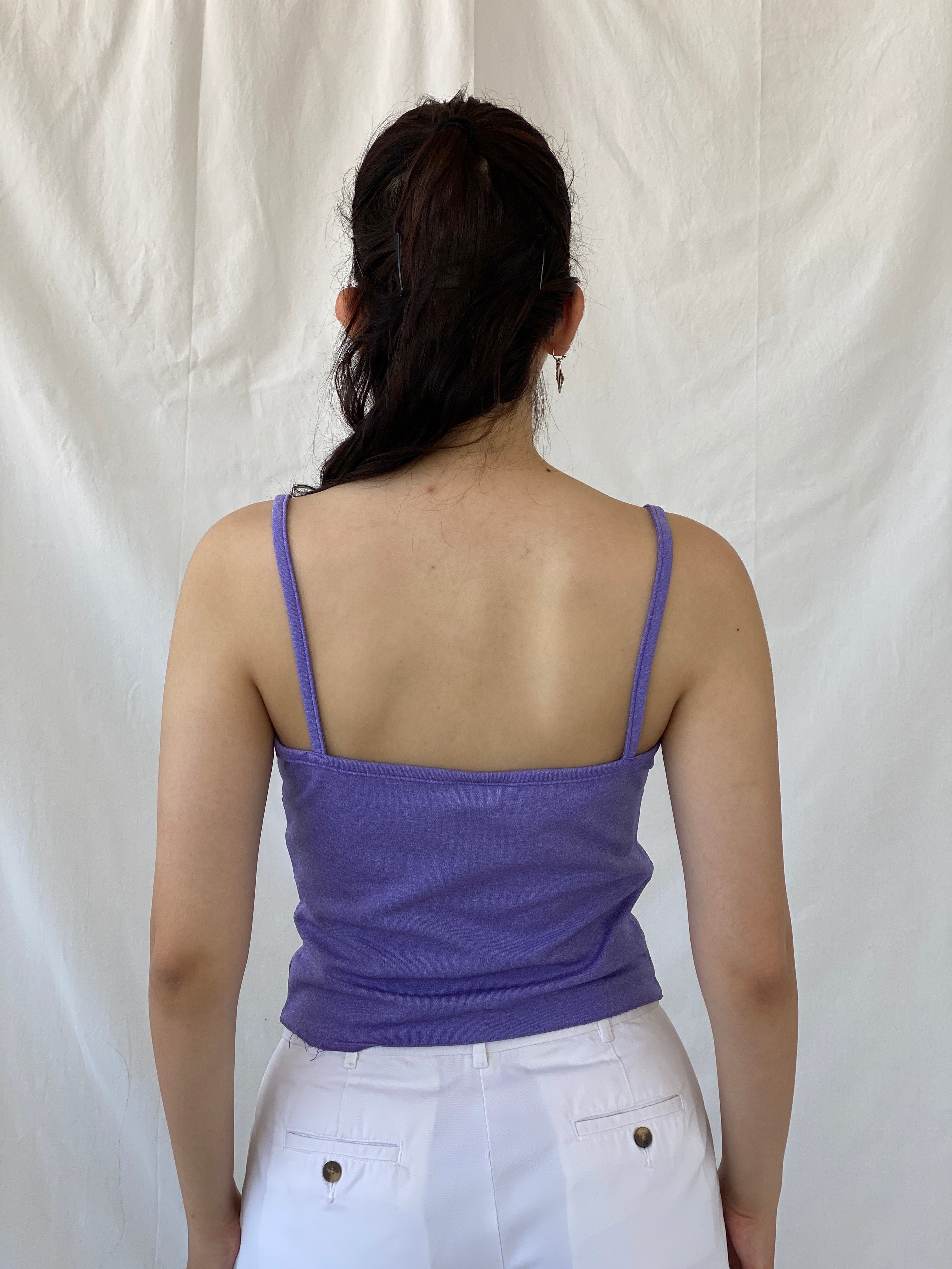 Vintage Santory Italy Purple Cami Top Fitted Camisole - M - Balagan Vintage Cami 00s, Ayah, Cami, NEW IN, summer, women top