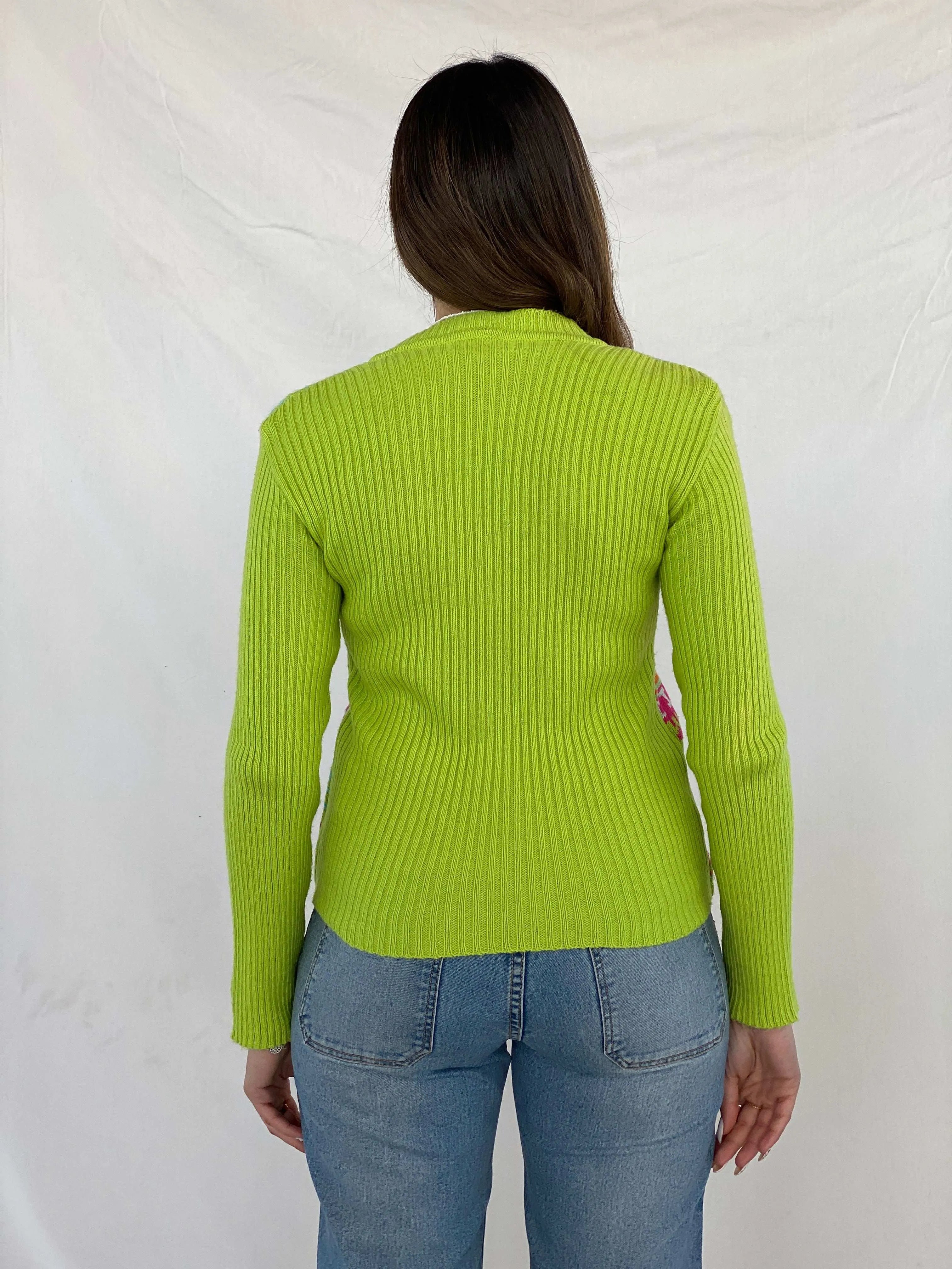Vintage Sev-kut Collection Knitted Top - Balagan Vintage Full Sleeve Top 00s, 90s, Juana