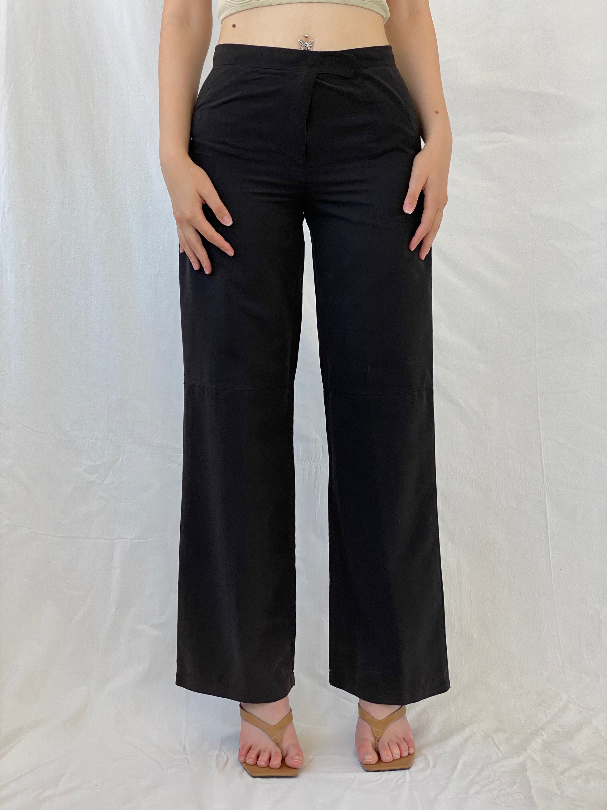 Vintage Sportswear Women’s Black Pants - S - Balagan Vintage Pants 80s, 90s, Ayah, NEW IN, pants, vintage pants, windbreaker