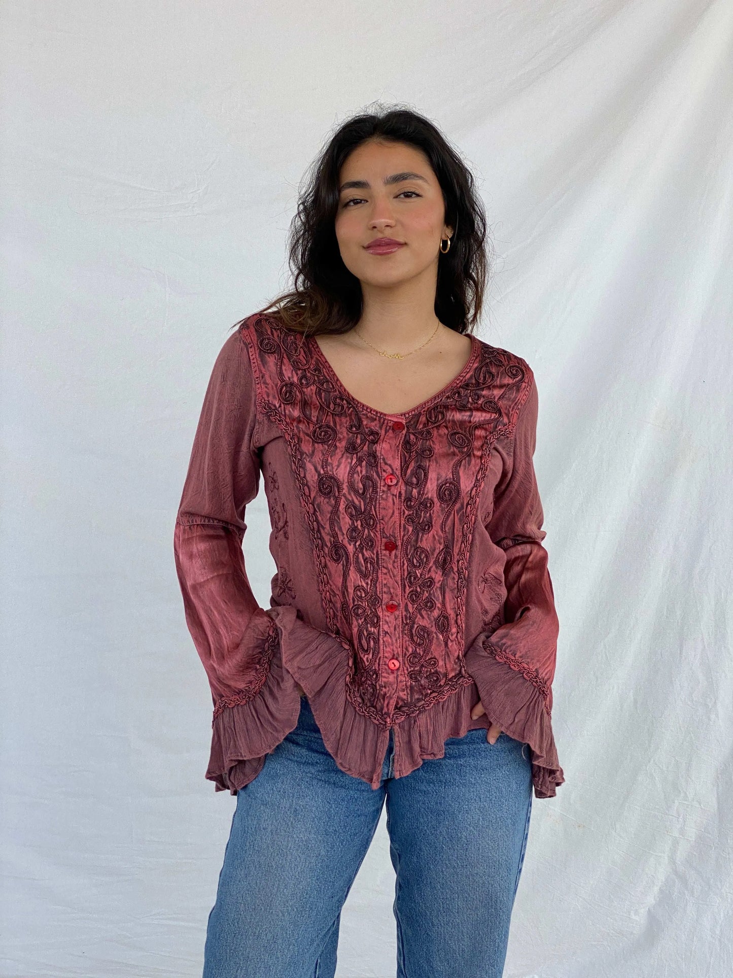 Vintage Statement Bares Full Sleeve Top - Free Size - Balagan Vintage Full Sleeve Top 00s, 90s, full sleeve top, Lana, winter