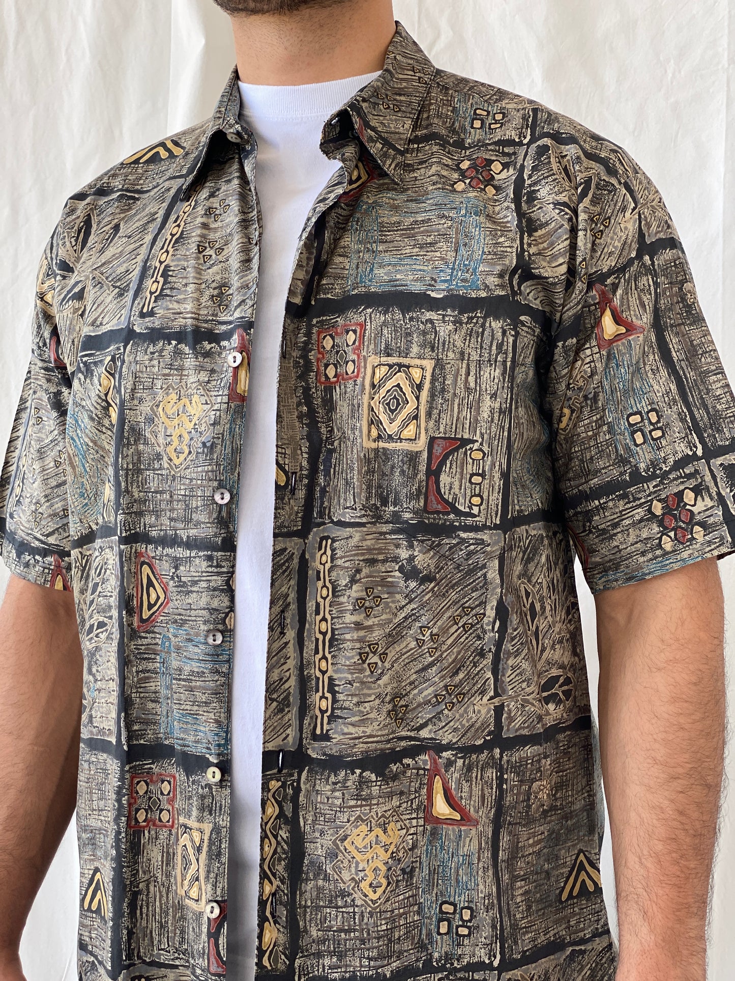 Vintage Tori Richard Honolulu Hawaiian Cotton Short Sleeve Men’s Printed Shirt - L - Balagan Vintage Half Sleeve Shirt 90s, half sleeve shirt, Hawaiian shirt, mens shirt, printed shirt, Ramez, silk