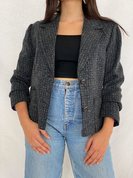 Vintage Tweed Blazer - Balagan Vintage Blazer 90s, Aseel, blazer, Coats&Jackets, Women's Blazers