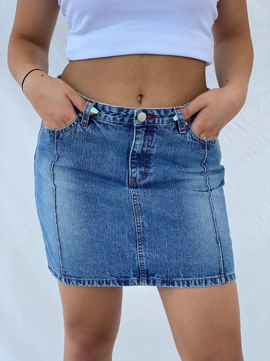 Vintage Union Bay Mini Denim Skirt - M/L - Balagan Vintage Mini Skirt 00s, denim, Lana, mini skirt, summer