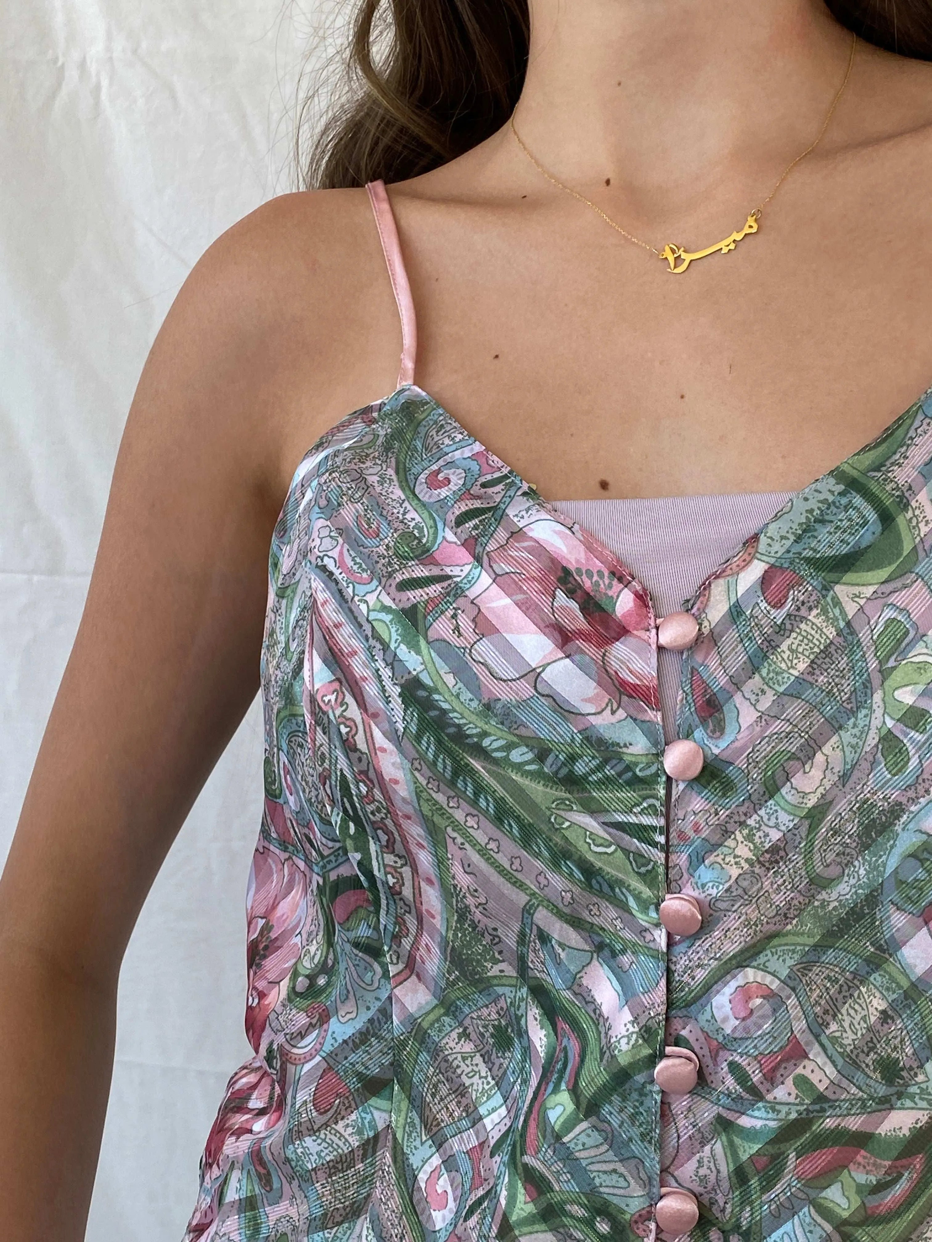 Vintage Victoria’s Secret Gold Label Semi Sheer Floral Slip Cami Top - M - Balagan Vintage Cami 00s, Cami, corset, Deals, Mira, sheer, women top