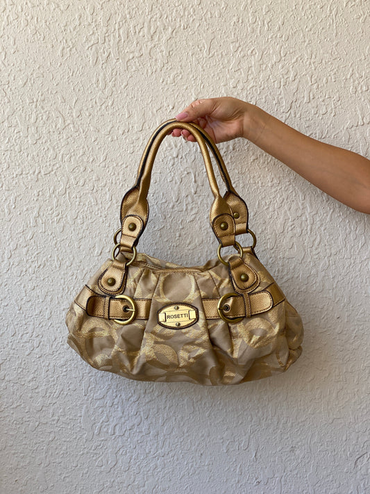 Vintage Y2K 00s Rosetti Gold Hobo Shoulder Bag - Balagan Vintage Shoulder Bag 00s, 90s, bag, NEW IN, shoulder bag, summer, Y2K