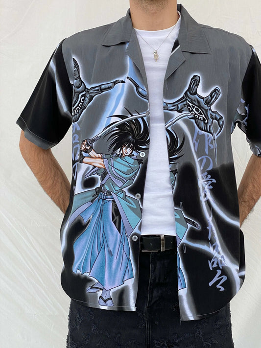 Vintage Y2K All Things Collection Anime Shirt Size M - Balagan Vintage Half Sleeve Shirt 00s, 90s, Anime, Awsam, half sleeve shirt, printed shirt