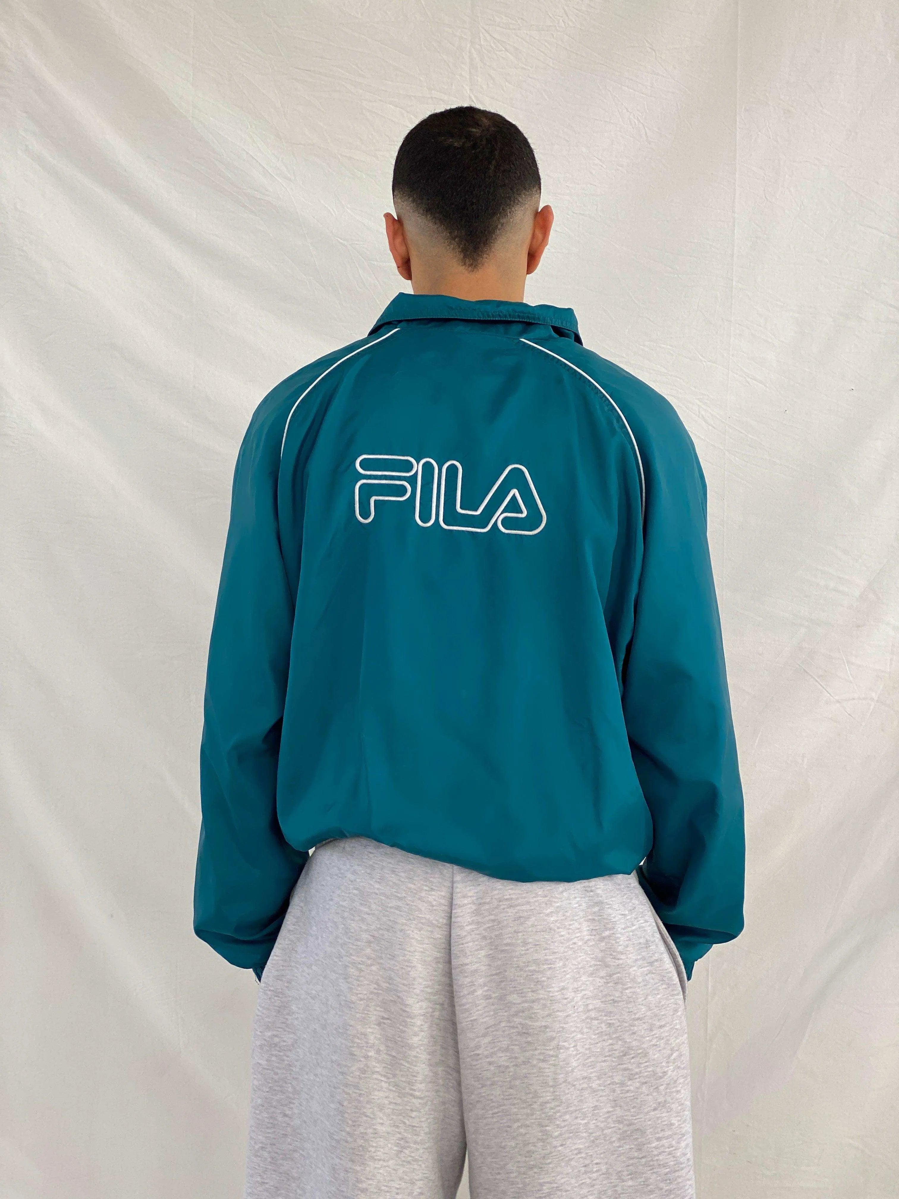 Vintage Y2K Fila Windbreaker Jacket - Balagan Vintage Windbreaker Jacket 00s, 90s, Abdullah, windbreaker, windbreaker jacket