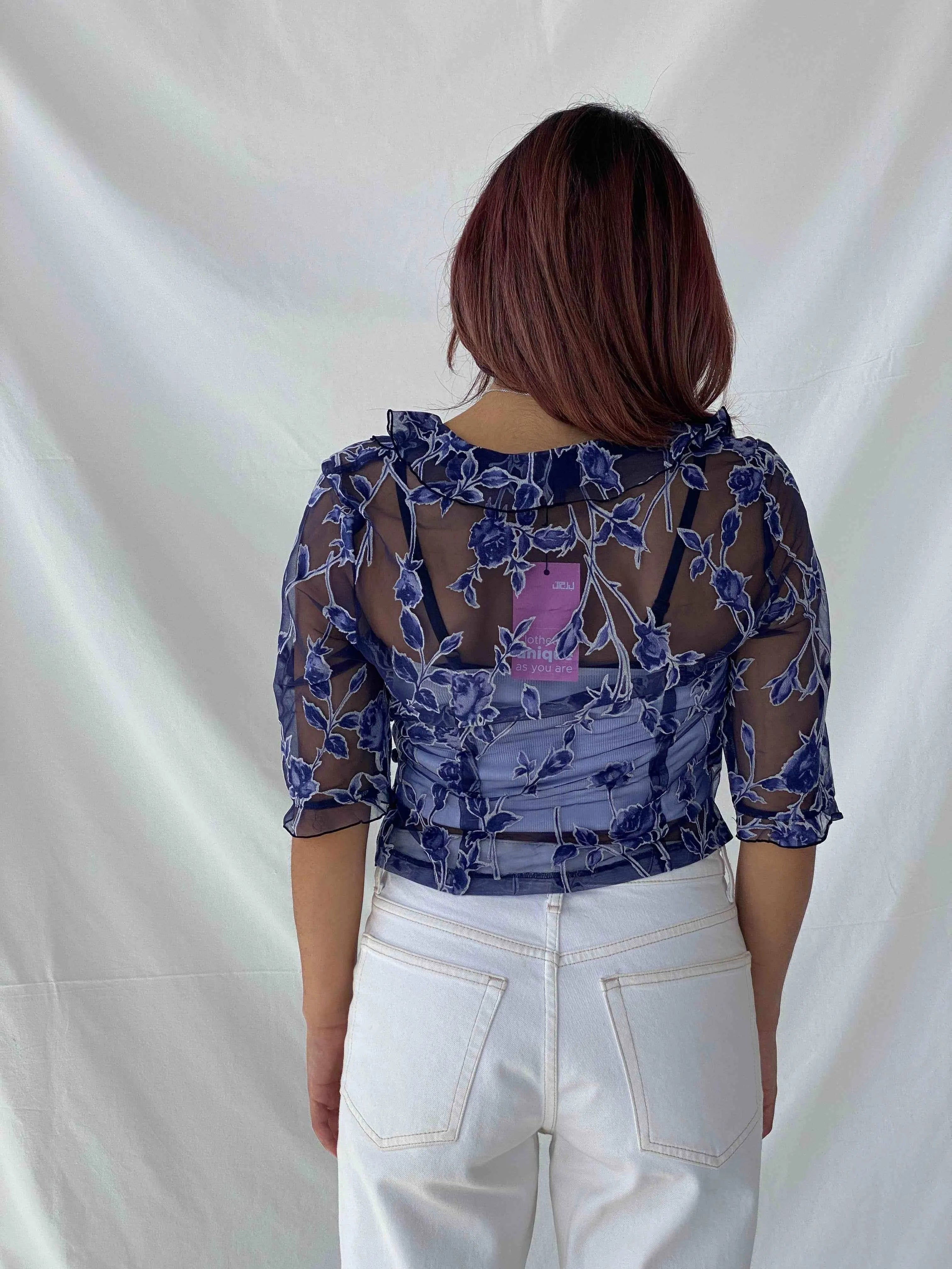 Vintage Y2K La.Sumer Top - Balagan Vintage Sheer Top 00s, 90s, Deals, sheer, Taima