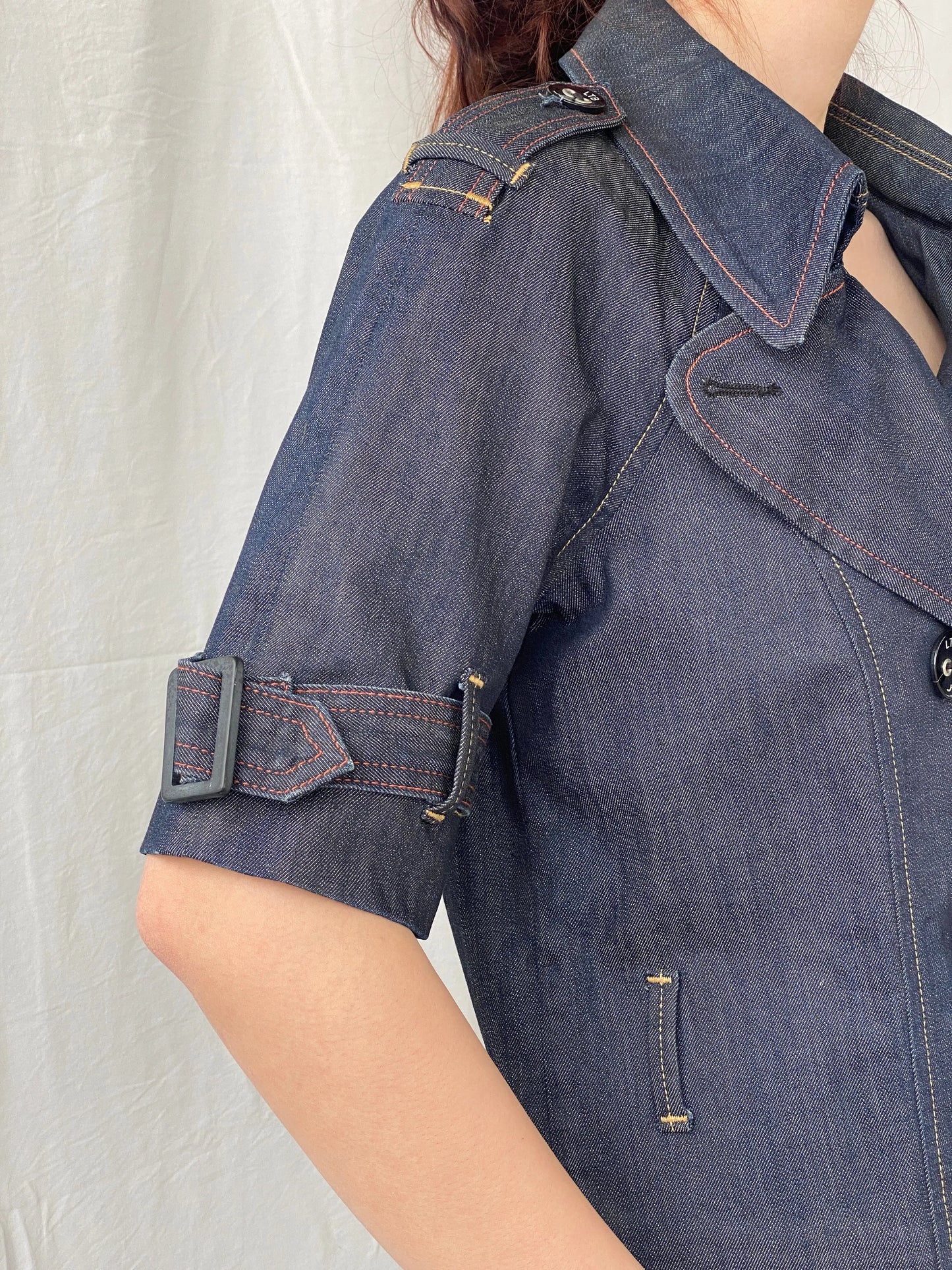 Vintage Y2K LTB Little Big Half Sleeve Denim Jacket - M - Balagan Vintage Jacket 00s, Ayah, Coats&Jackets, denim, denim jacket, Women's Denim Jackets