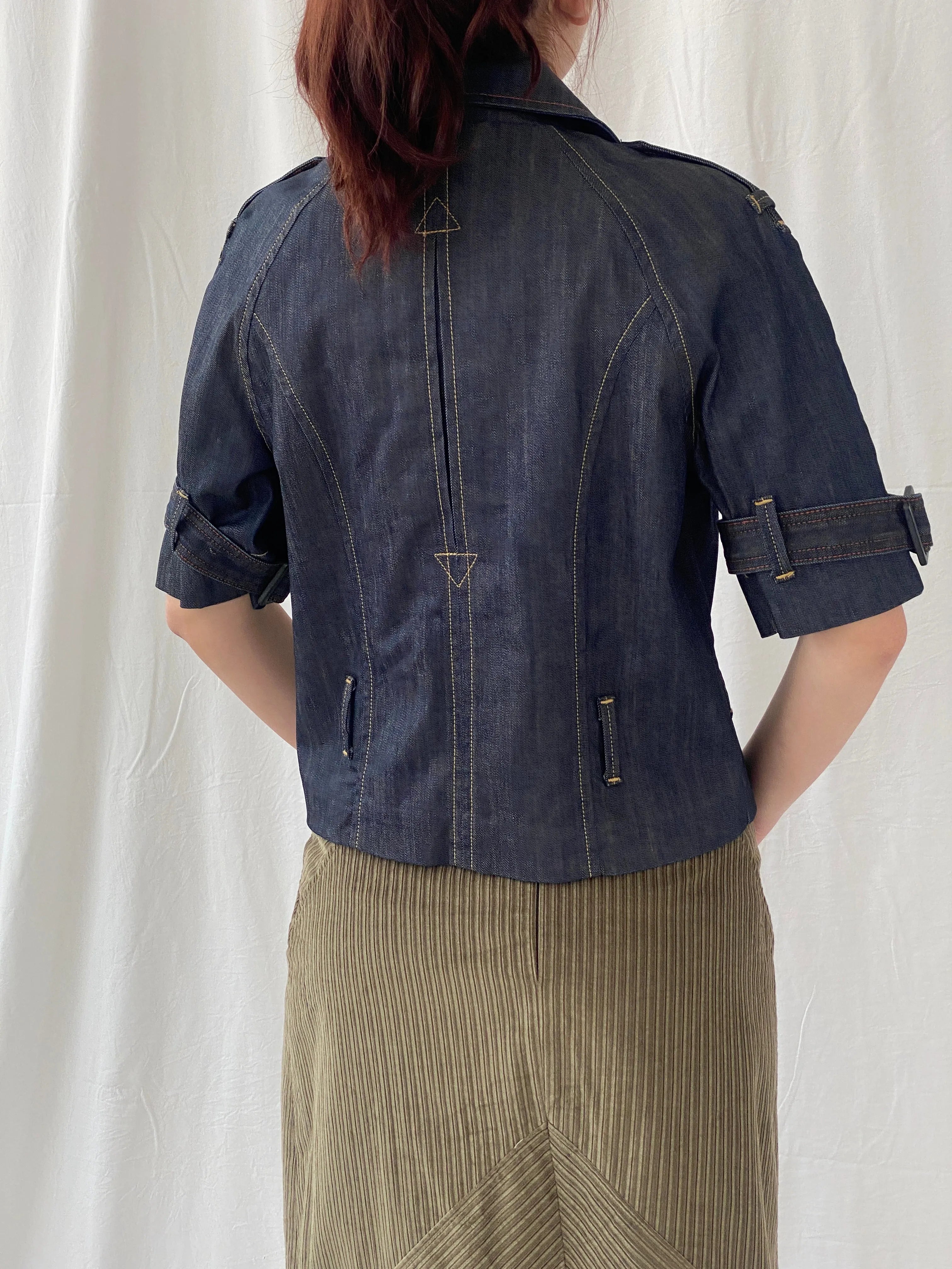 Vintage Y2K LTB Little Big Half Sleeve Denim Jacket - M - Balagan Vintage Jacket 00s, Ayah, Coats&Jackets, denim, denim jacket, Women's Denim Jackets