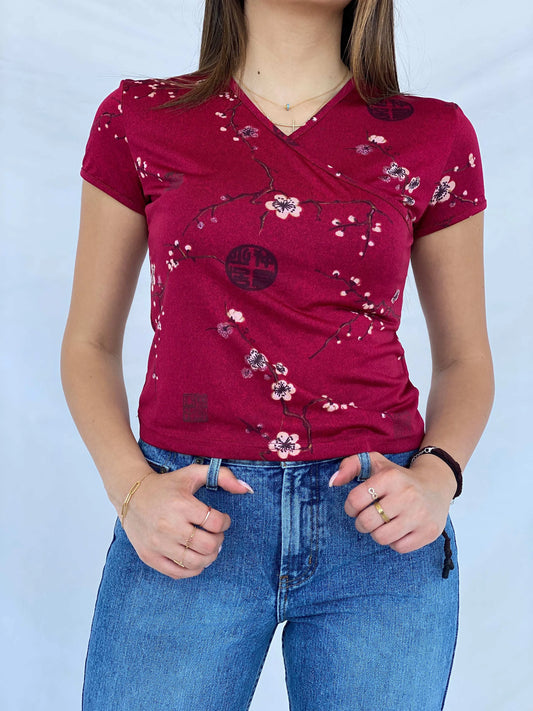 Vintage Y2K Supré Red Top - Size L - Balagan Vintage Half Sleeve Top 00s, Deals, Juana, summer