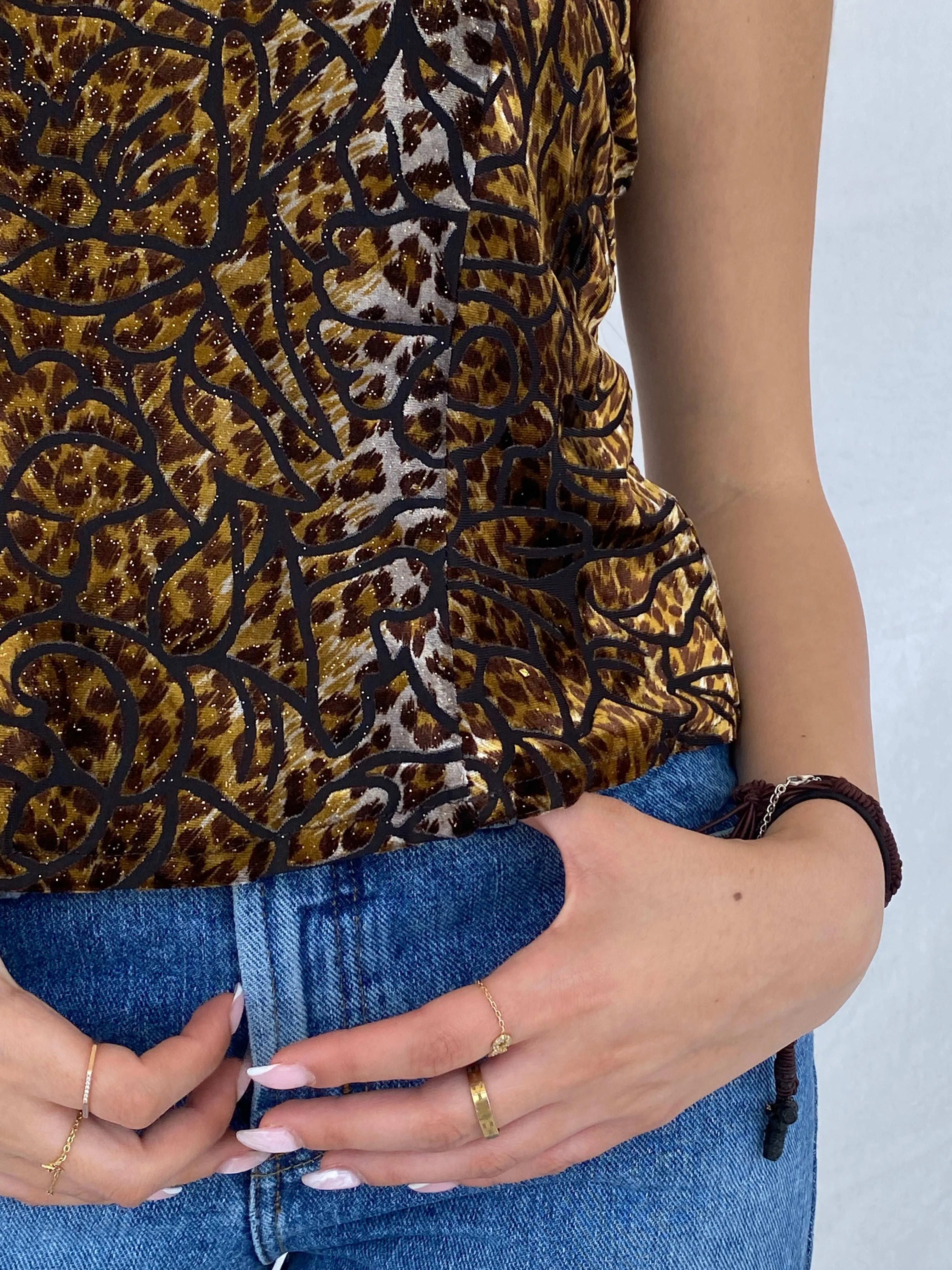 Vintage Y2K Velvet Cami Top - Size M - Balagan Vintage Sleeveless Top 00s, Juana, velvet top