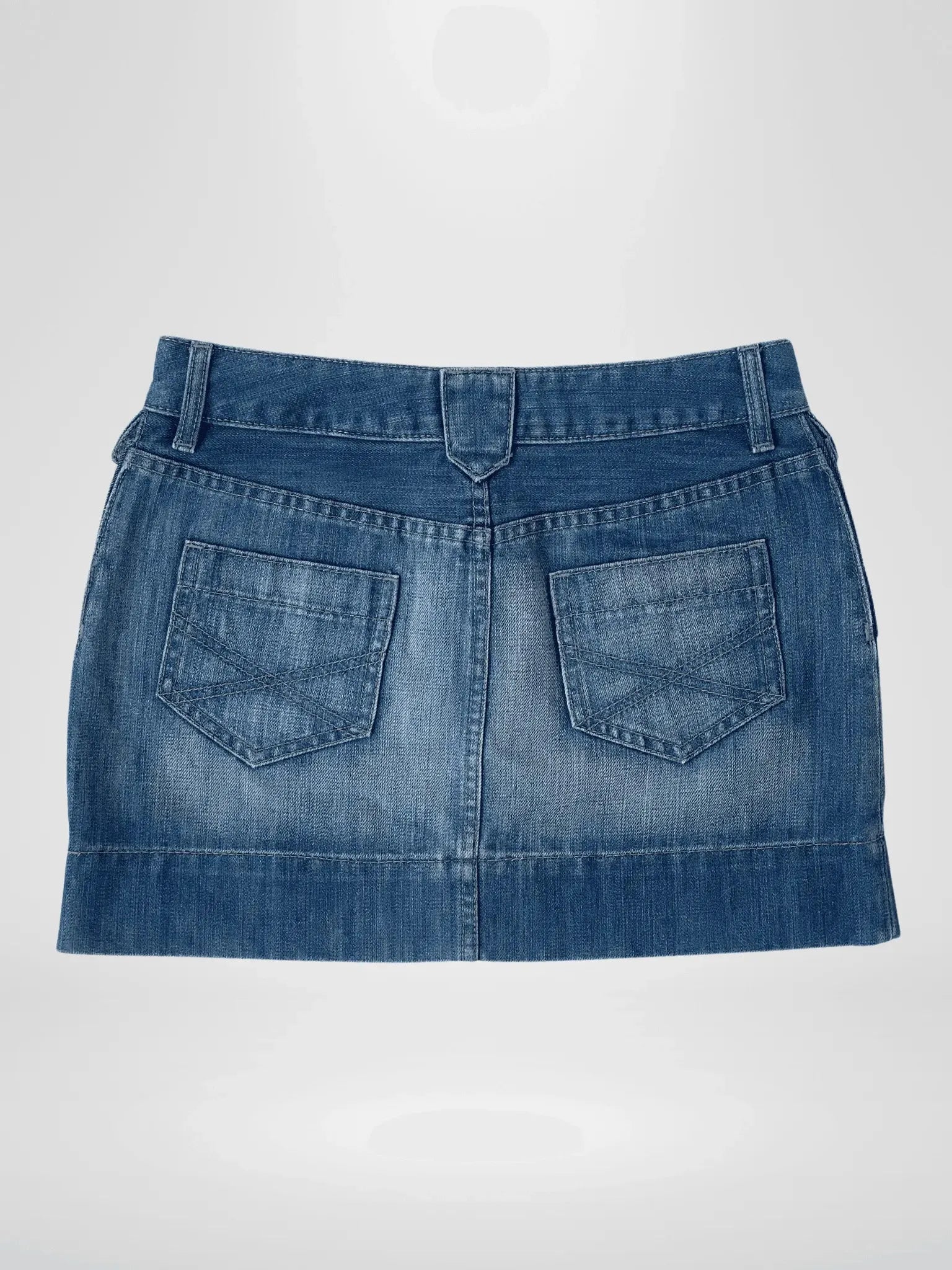 Y2K A-line Mini Denim Skirt - M - Balagan Vintage Denim Skirt 00s, denim, denim skirt, jeans, shorts, Y2K