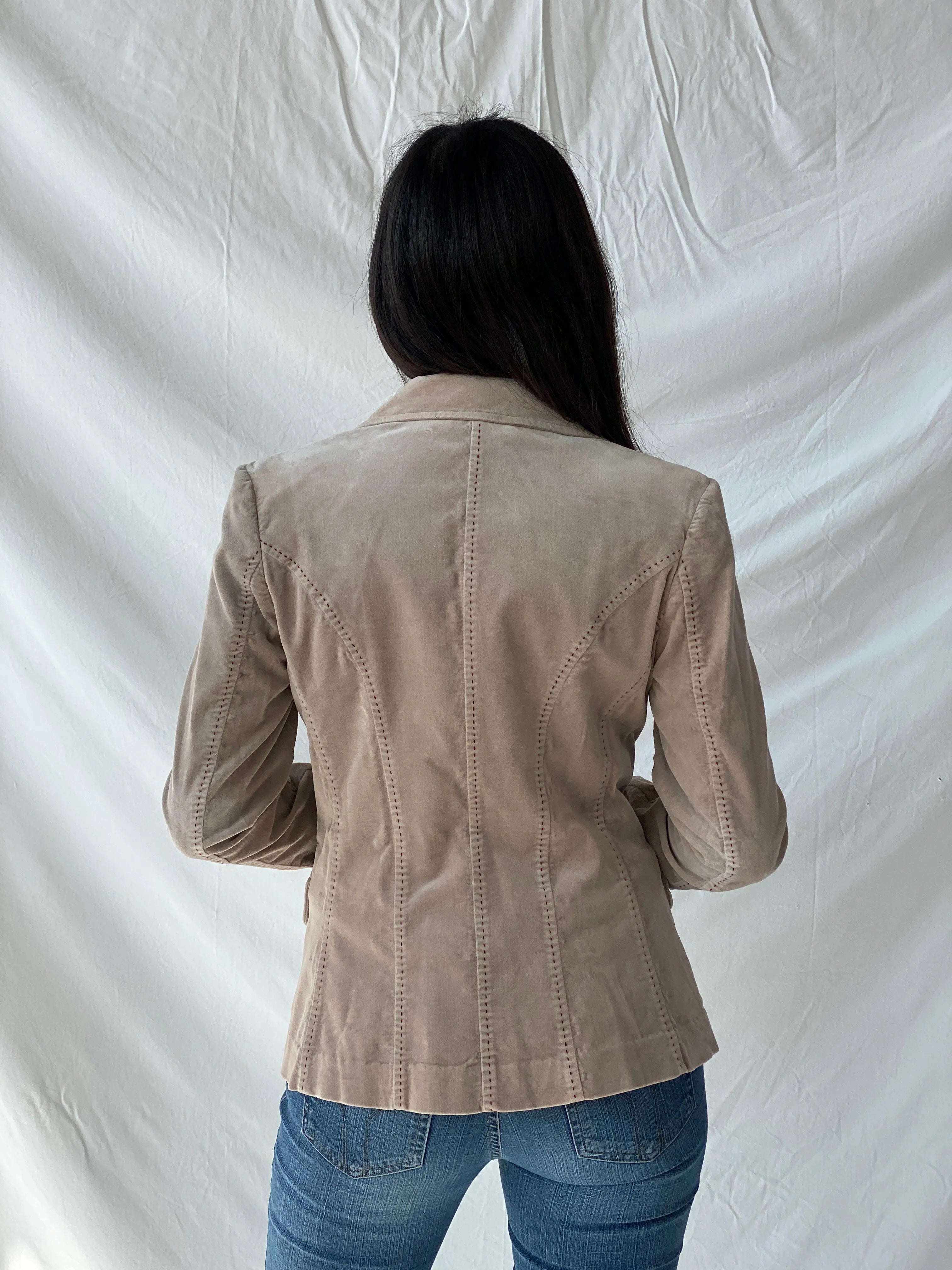 Y2K Blonde No.8 Pink Women’s Cotton Blazer - S - Balagan Vintage Blazer 00s, blazer, Office core, Syntia