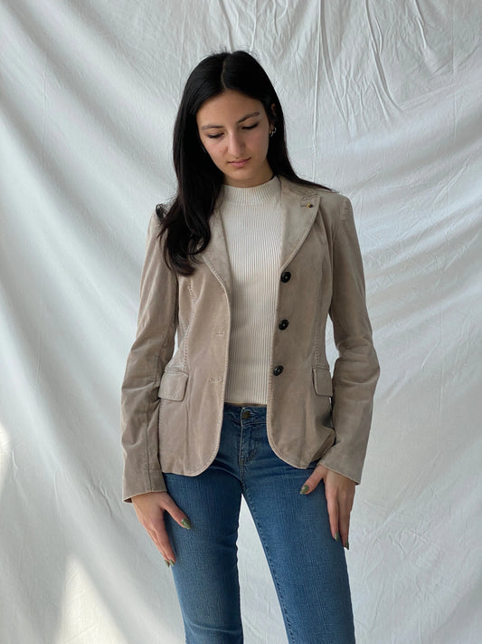 Y2K Blonde No.8 Pink Women’s Cotton Blazer - S - Balagan Vintage Blazer 00s, blazer, Coats&Jackets, Office core, Syntia, Women's Blazers
