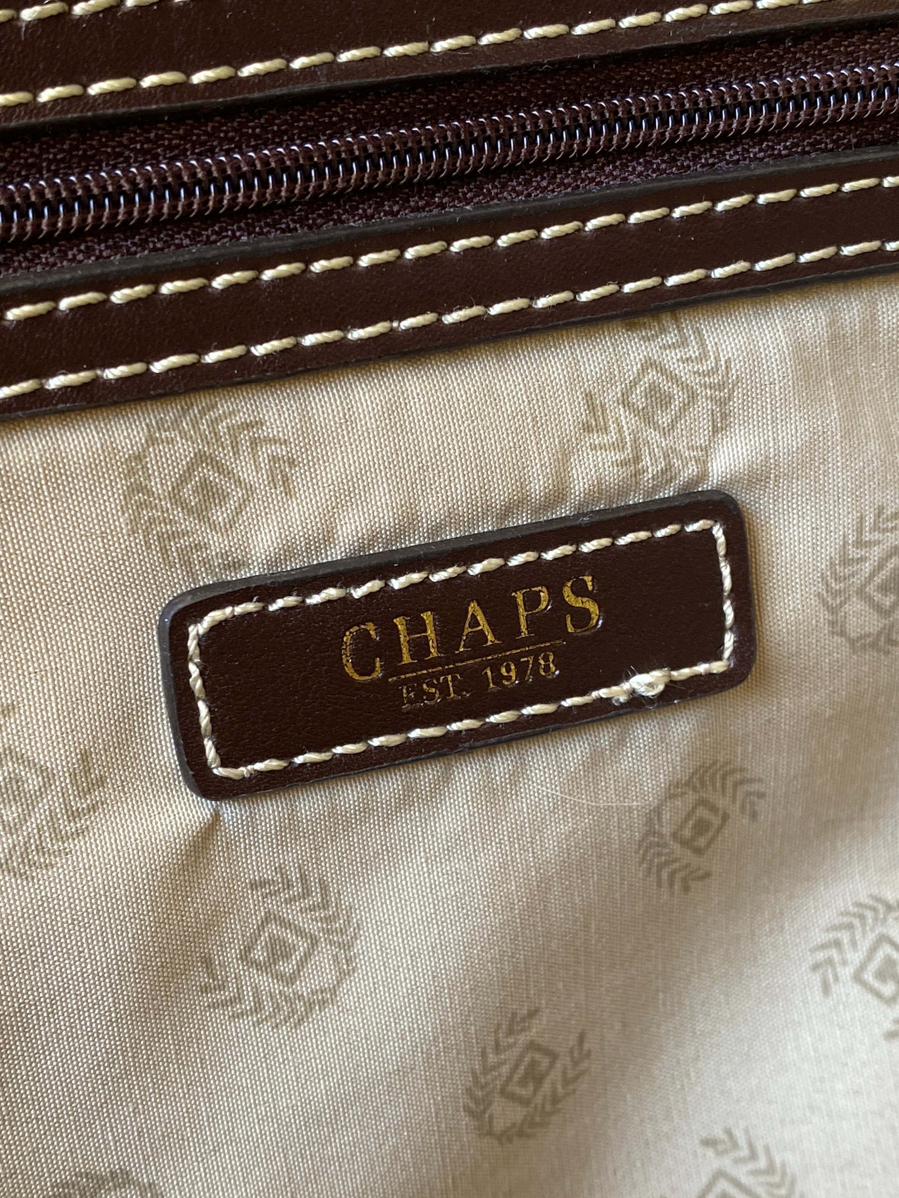 Y2K Chaps By Ralph Lauren Shoulder Bag Canvas & Vegan Leather Purse - Balagan Vintage Shoulder Bag 00s, 90s, bag, Chaps, chaps by ralph lauren, NEW IN, shoulder bag, Y2K