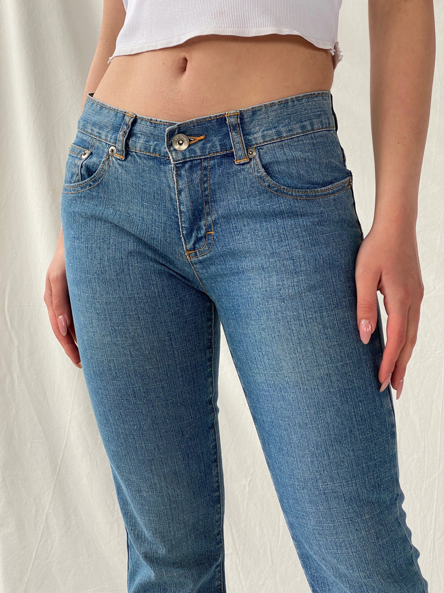 Y2K CK Calvin Klein Women’s Low Rise Flare Jeans - 34EUR - Balagan Vintage Jeans 90s, Christine, denim, high waisted jeans, jeans, vintage jeans, women jeans