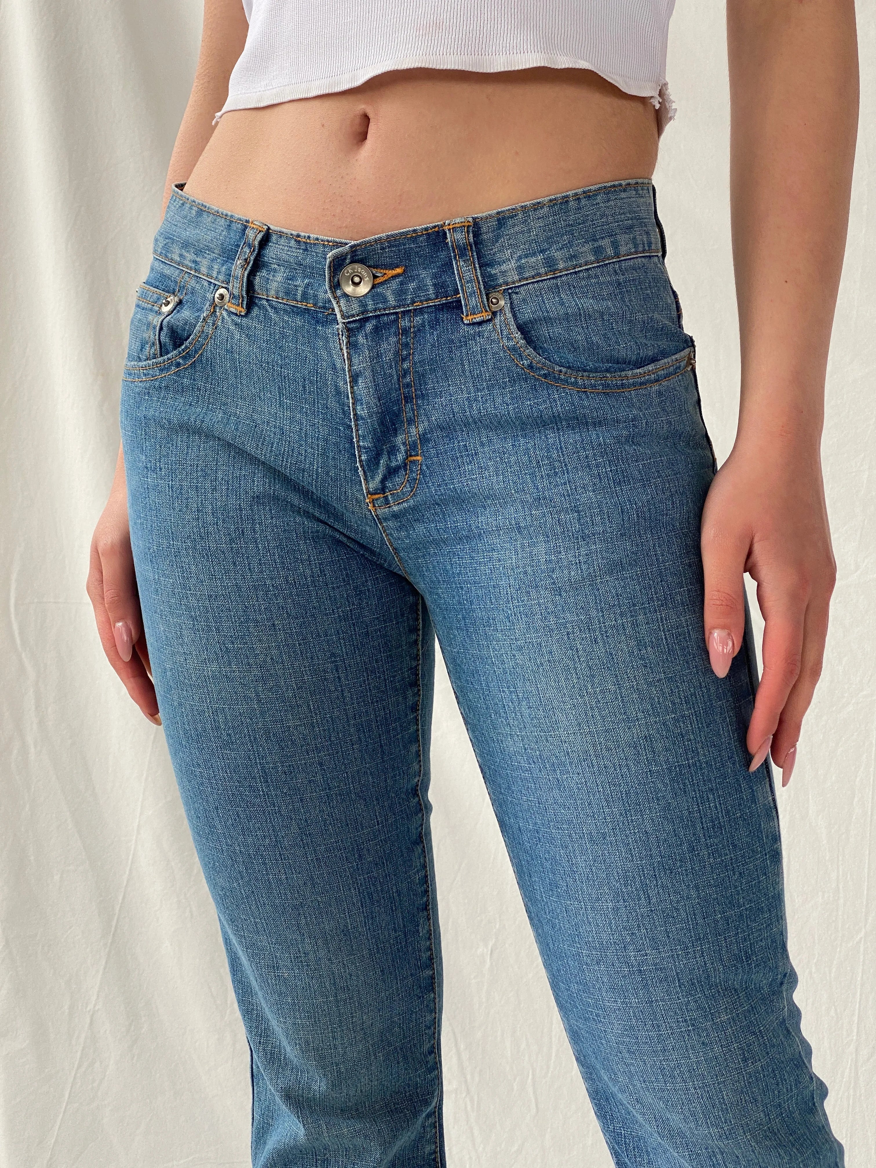Y2K CK Calvin Klein Women’s Low Rise Flare Jeans - 34EUR - Balagan Vintage Jeans 90s, Christine, denim, high waisted jeans, jeans, vintage jeans, women jeans