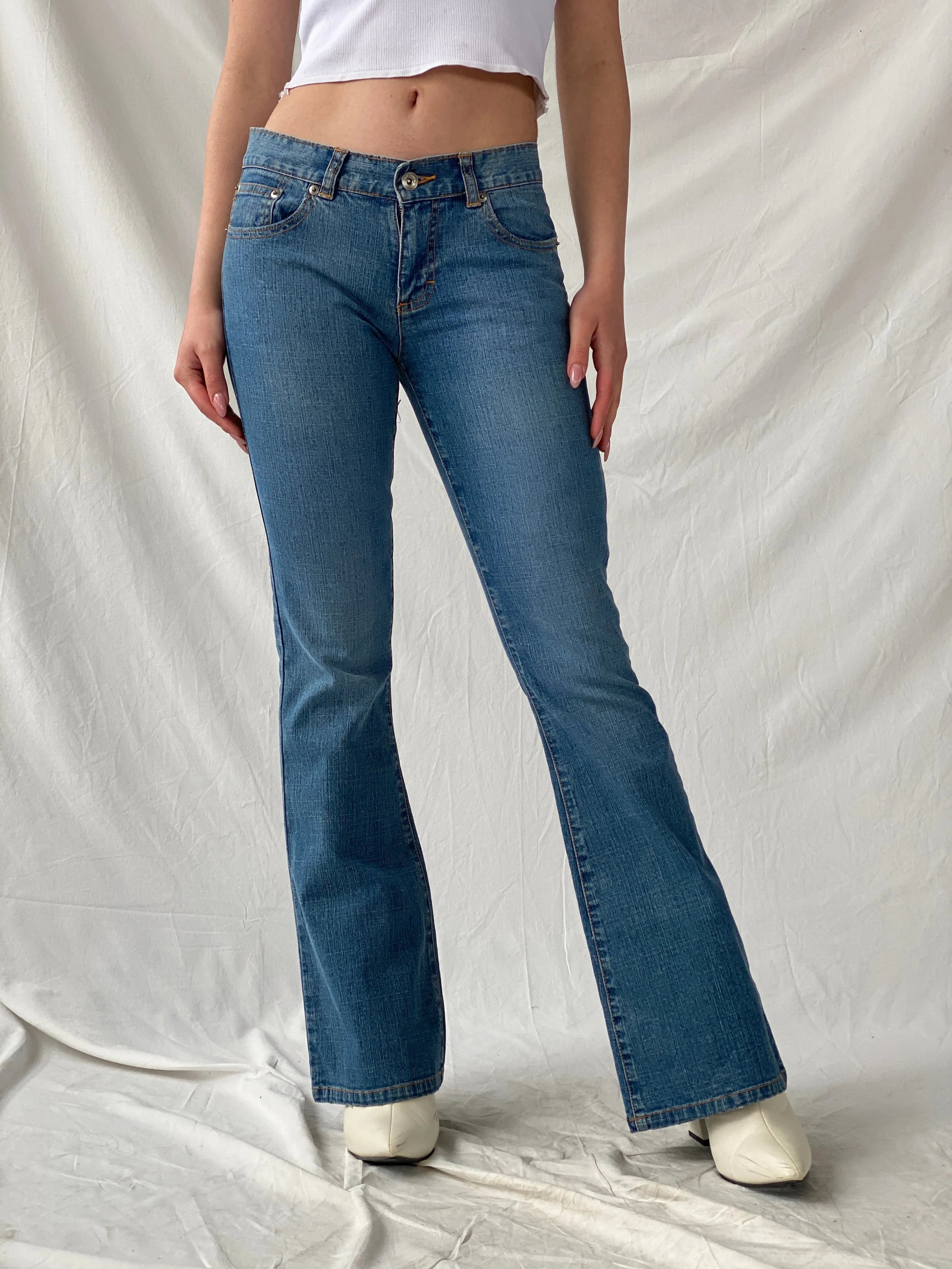 Y2K CK Calvin Klein Women’s Low Rise Flare Jeans - 34EUR - Balagan Vintage Jeans 90s, Christine, denim, high waisted jeans, jeans, vintage jeans, women jeans