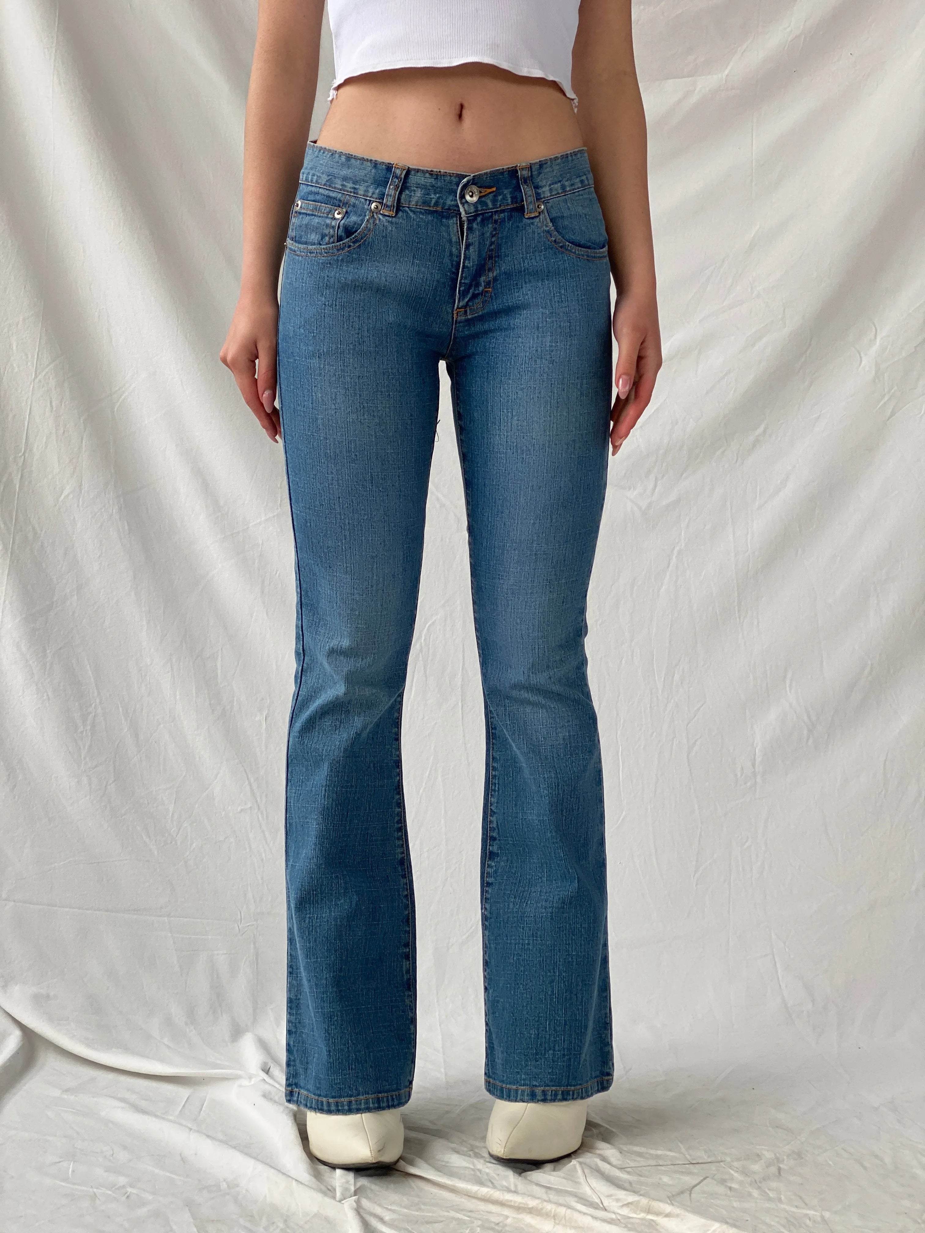Y2K CK Calvin Klein Women’s Low Rise Flare Jeans - 34EUR - Balagan Vintage Jeans 90s, Christine, denim, high waisted jeans, jeans, vintage jeans, women jeans