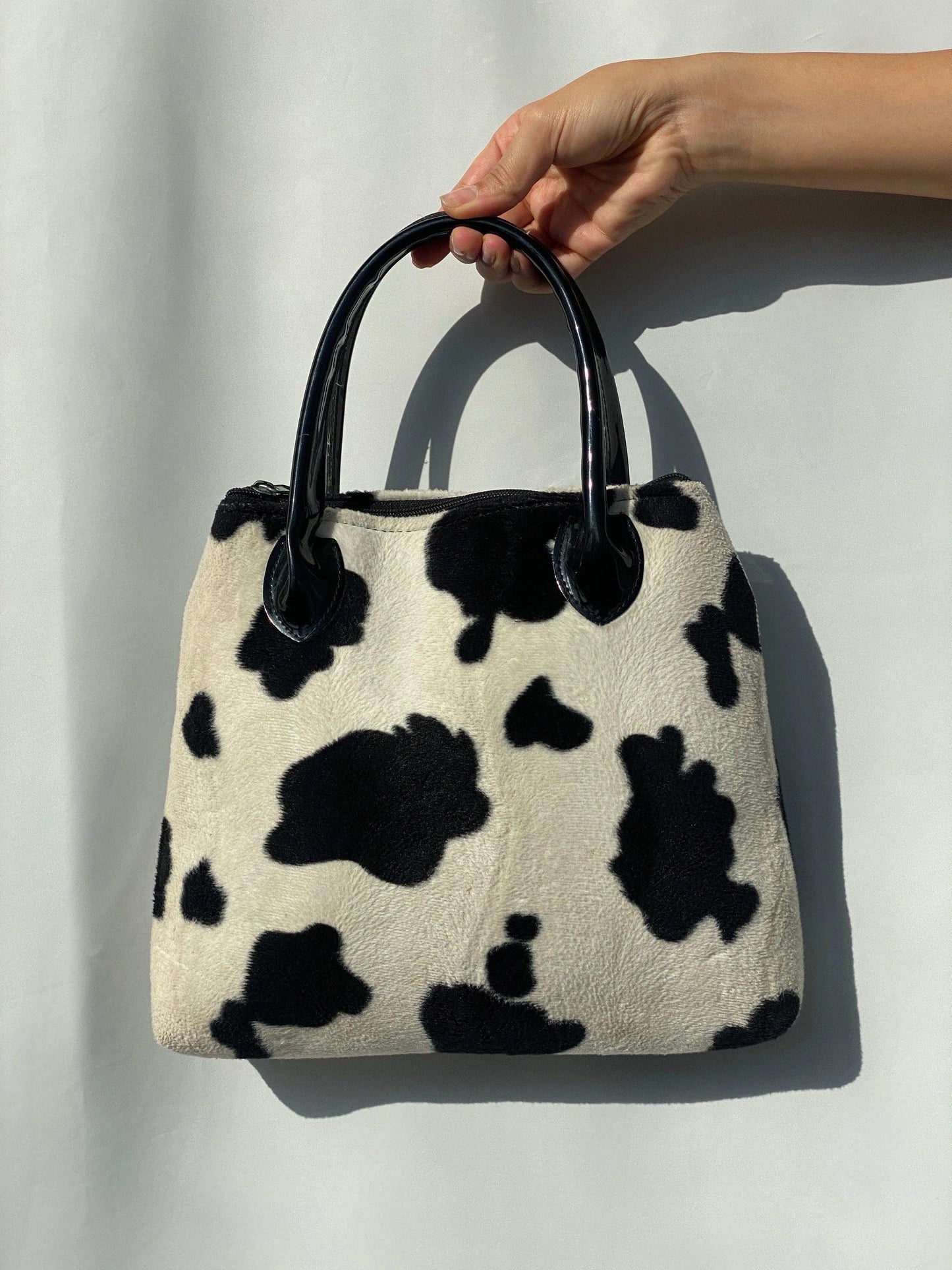 Y2K Cow Print Handbag - Balagan Vintage Handbags 00s, handbag