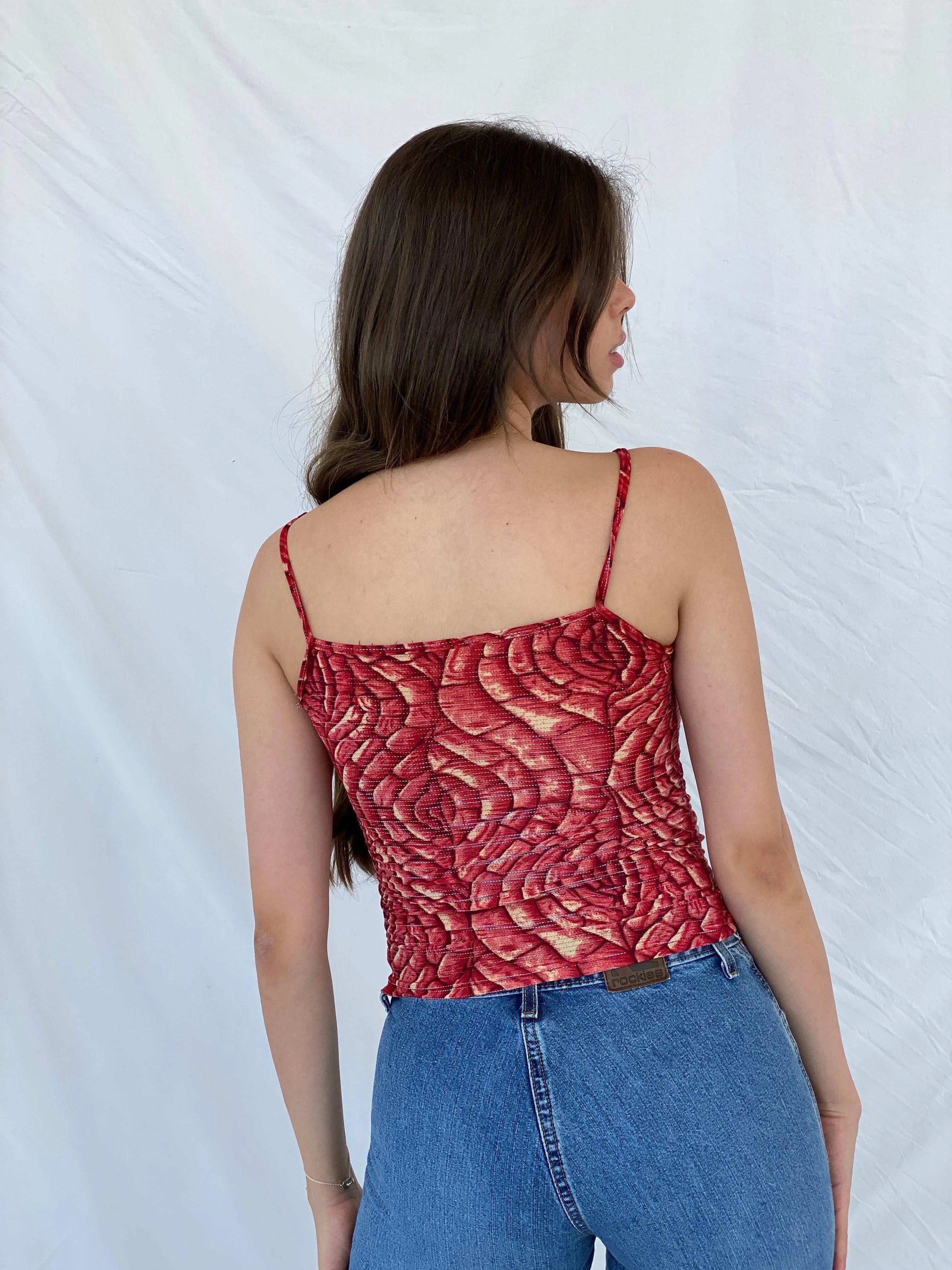 Y2k Floral Cami Top - S - Balagan Vintage Cami 00s, 90s, Cami, Mira