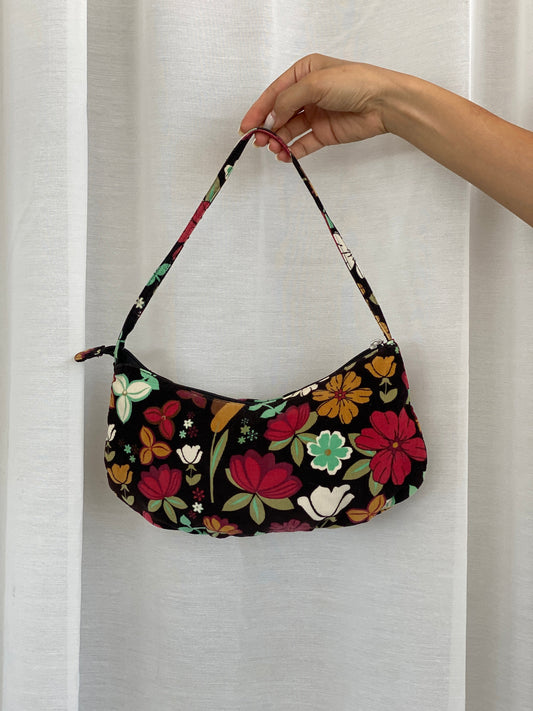Y2K Floral Corduroy Exterior Shoulder Bag - Balagan Vintage Handbags 00s, 90s, bag, floral, NEW IN, shoulder bag, Y2K