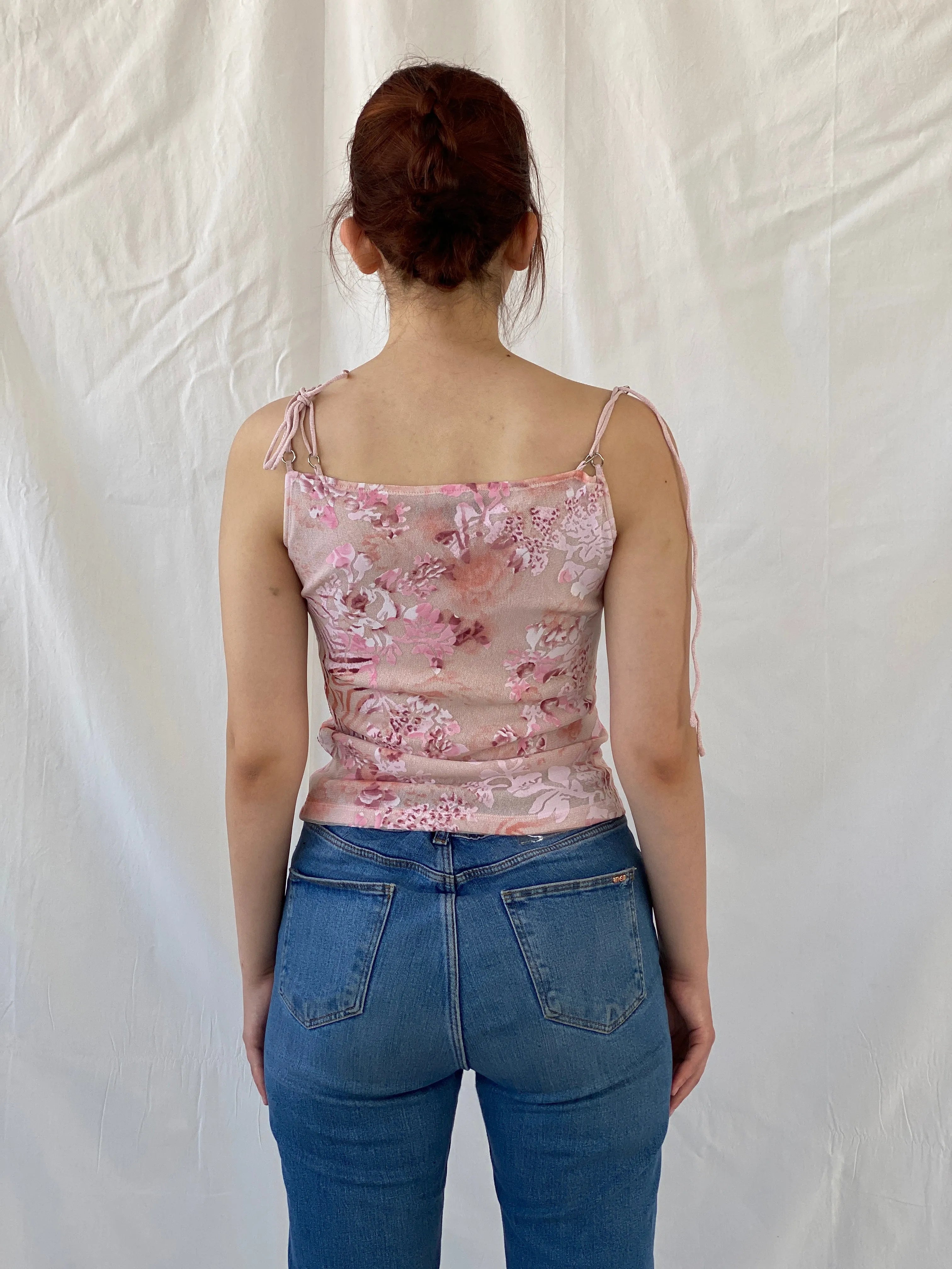 Y2K Mia Mia Fairy Pink Cowl Neck Twist Women’s Top - S - Balagan Vintage Sleeveless Top 00s, Ayah, summer, women top