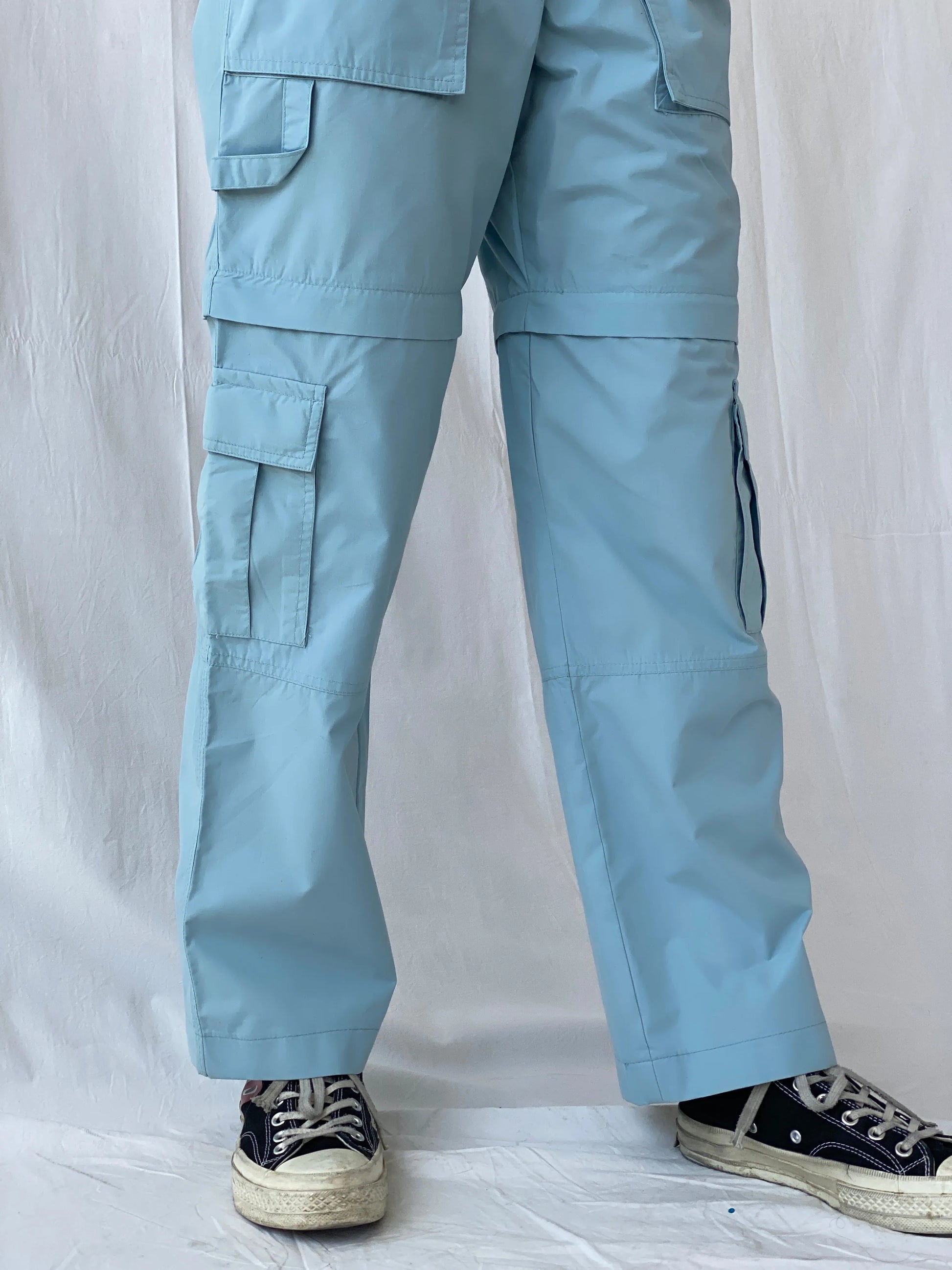 Y2K Outdoor Time Blue Utility Style Cargo Women’s Pants - 38EUR - Balagan Vintage Pants 00s, cargo, Celine, vintage jeans, women jeans