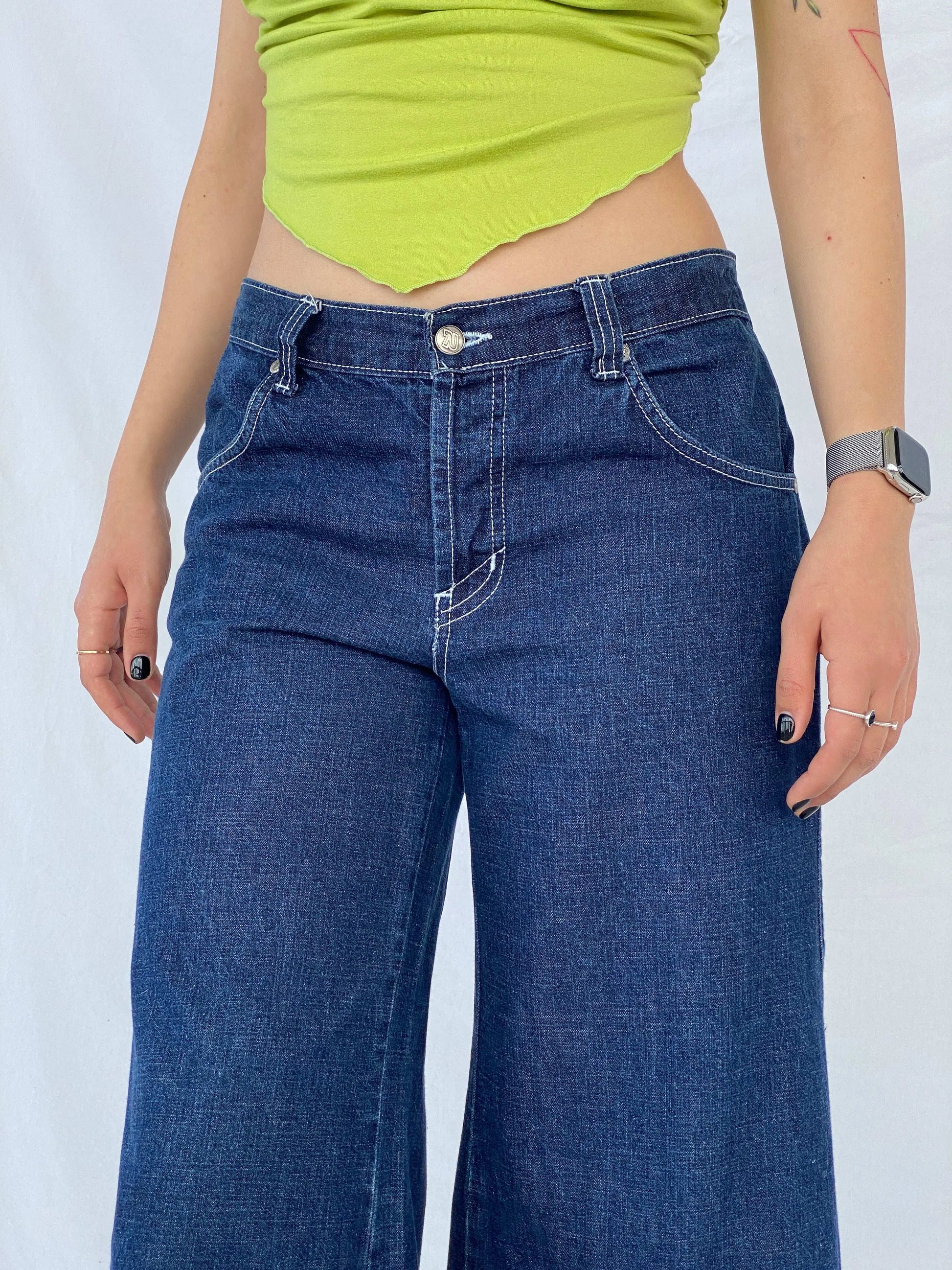 Y2K Resina HipHop Baggy Wide-Legged Jeans - Balagan Vintage Jeans 00s, denim, flare jeans, HipHop, hiphop jeans, Mira