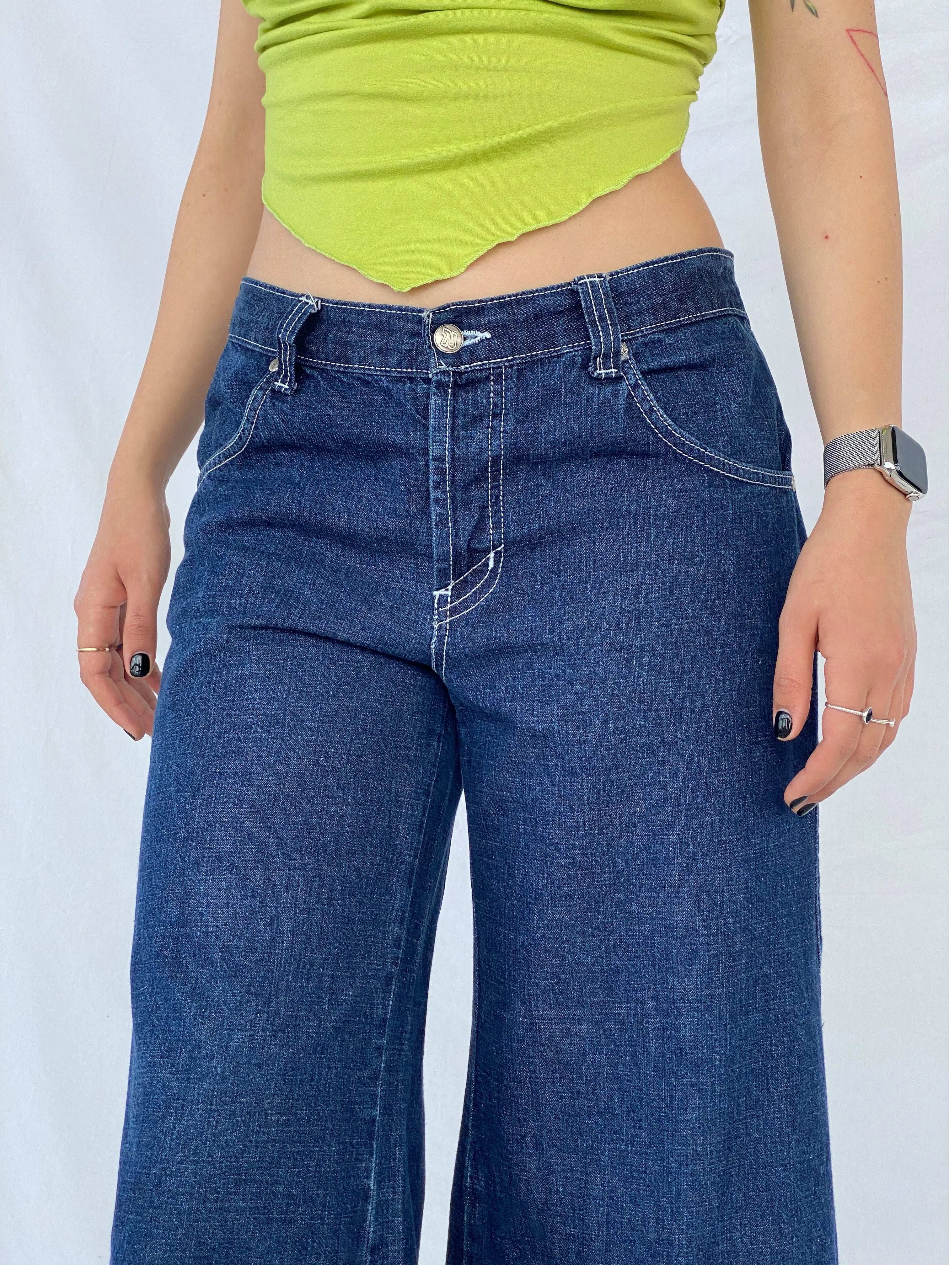 Y2K Resina HipHop Baggy Wide-Legged Jeans - Balagan Vintage Jeans 00s, denim, flare jeans, HipHop, hiphop jeans, Mira