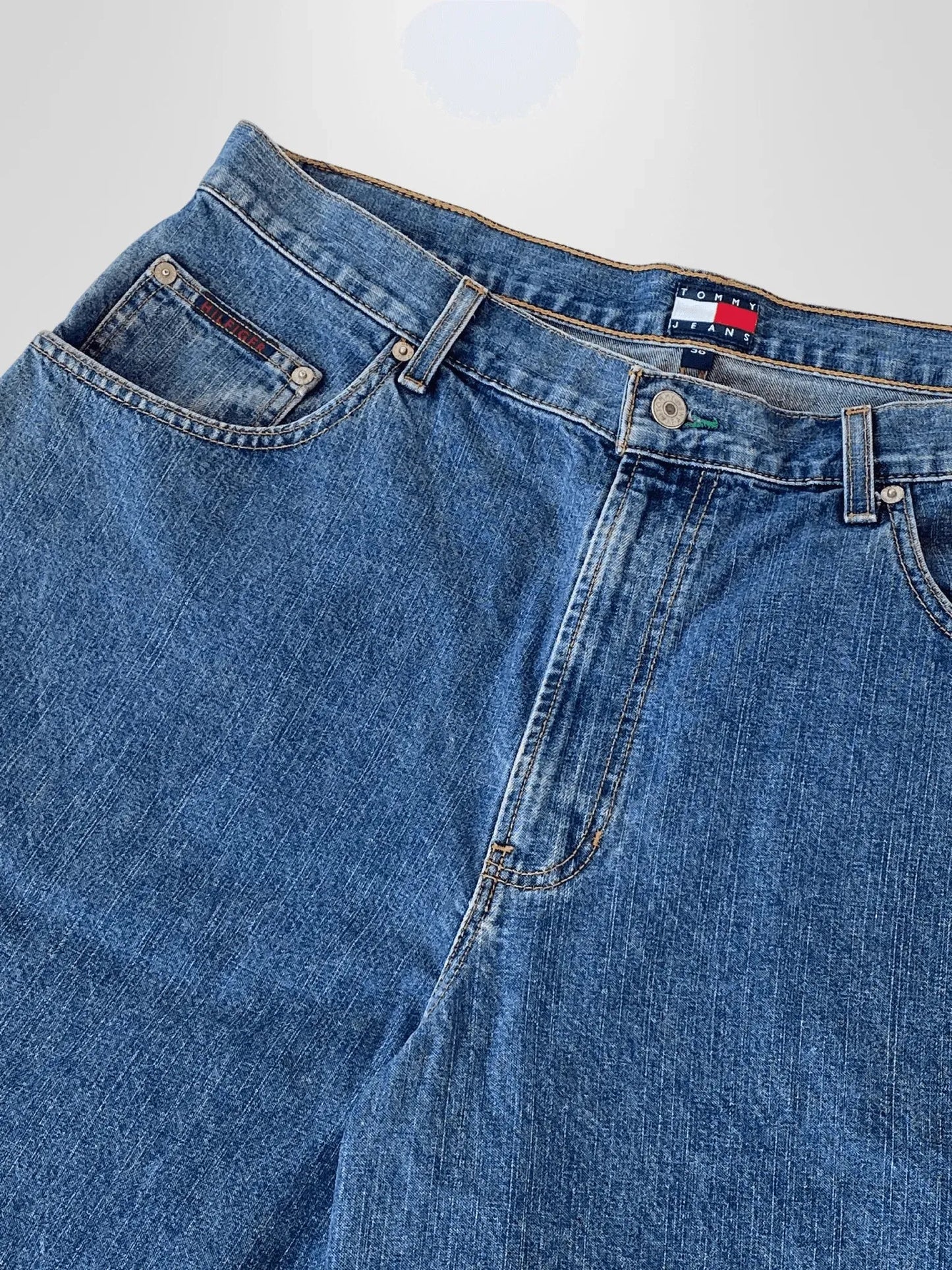 Y2K Tommy Hilfiger Streetwear Carpenter Men’s Jorts - Balagan Vintage Shorts 00s, 90s, denim, jeans, shorts, Tommy hilfiger, Tommy jeans