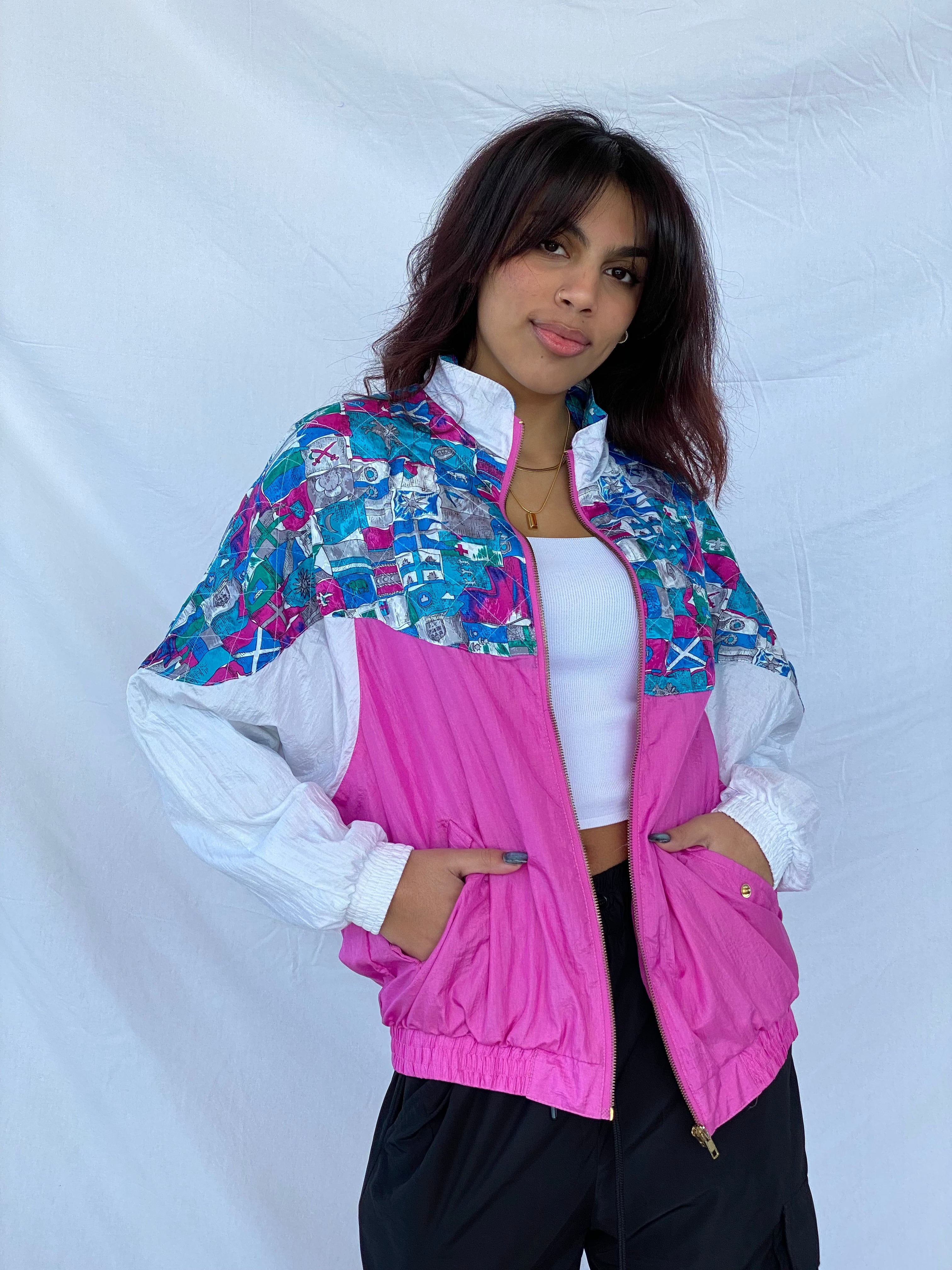 Vintage Solare Sporta Windbreaker Jacket - Balagan Vintage Windbreaker Jacket 90s, jacket, nylon, outerwear, vintage, windbreaker, windbreaker jacket