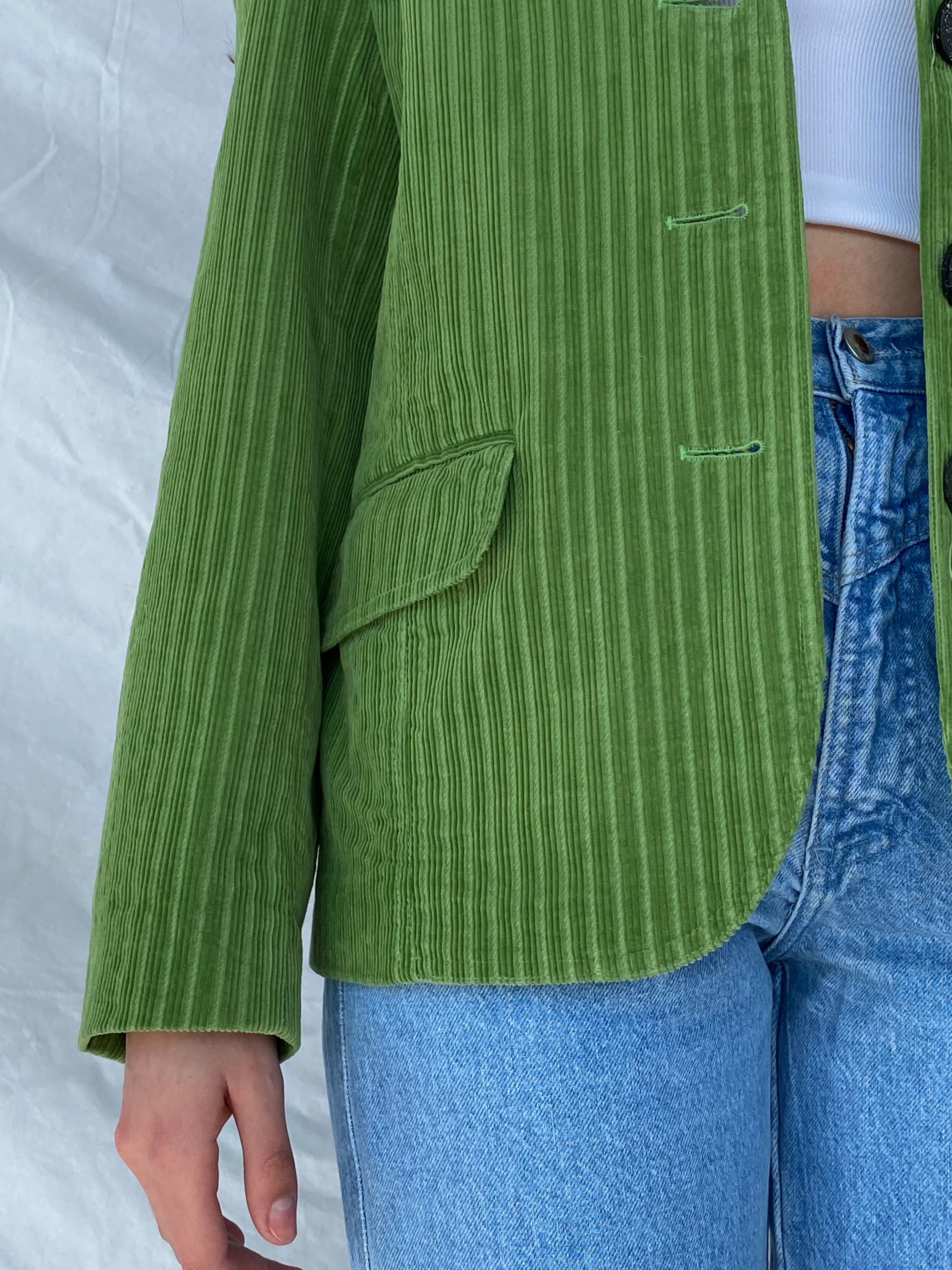 BIAGGINI Corduroy Balzer - Balagan Vintage Blazer blazer, corduroy, corduroy blazer, green