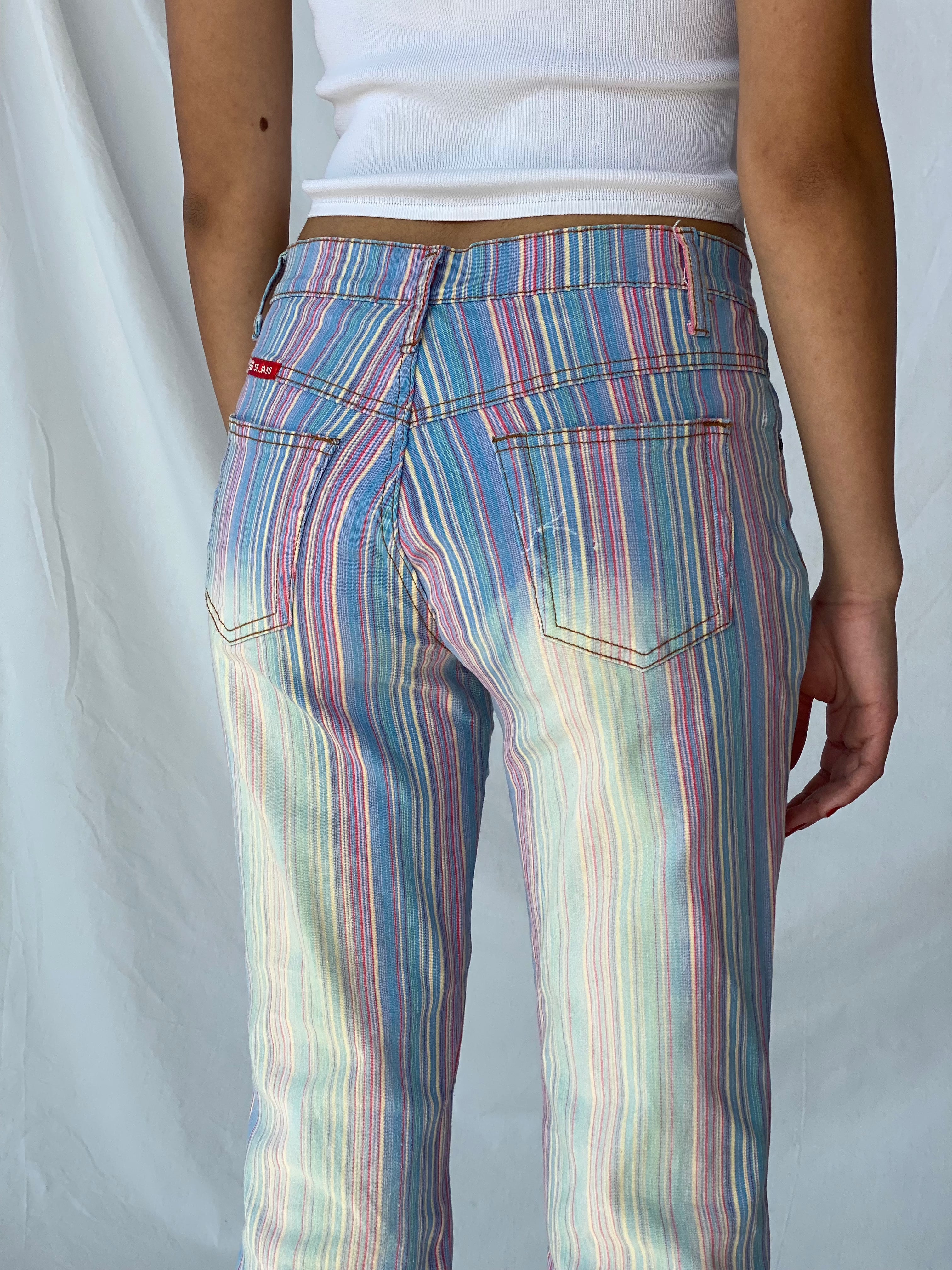 Vintage Y2K SIX JEANS - Balagan Vintage Jeans 90s, denim, jeans, outerwear, streetwear, striped pants, vintage