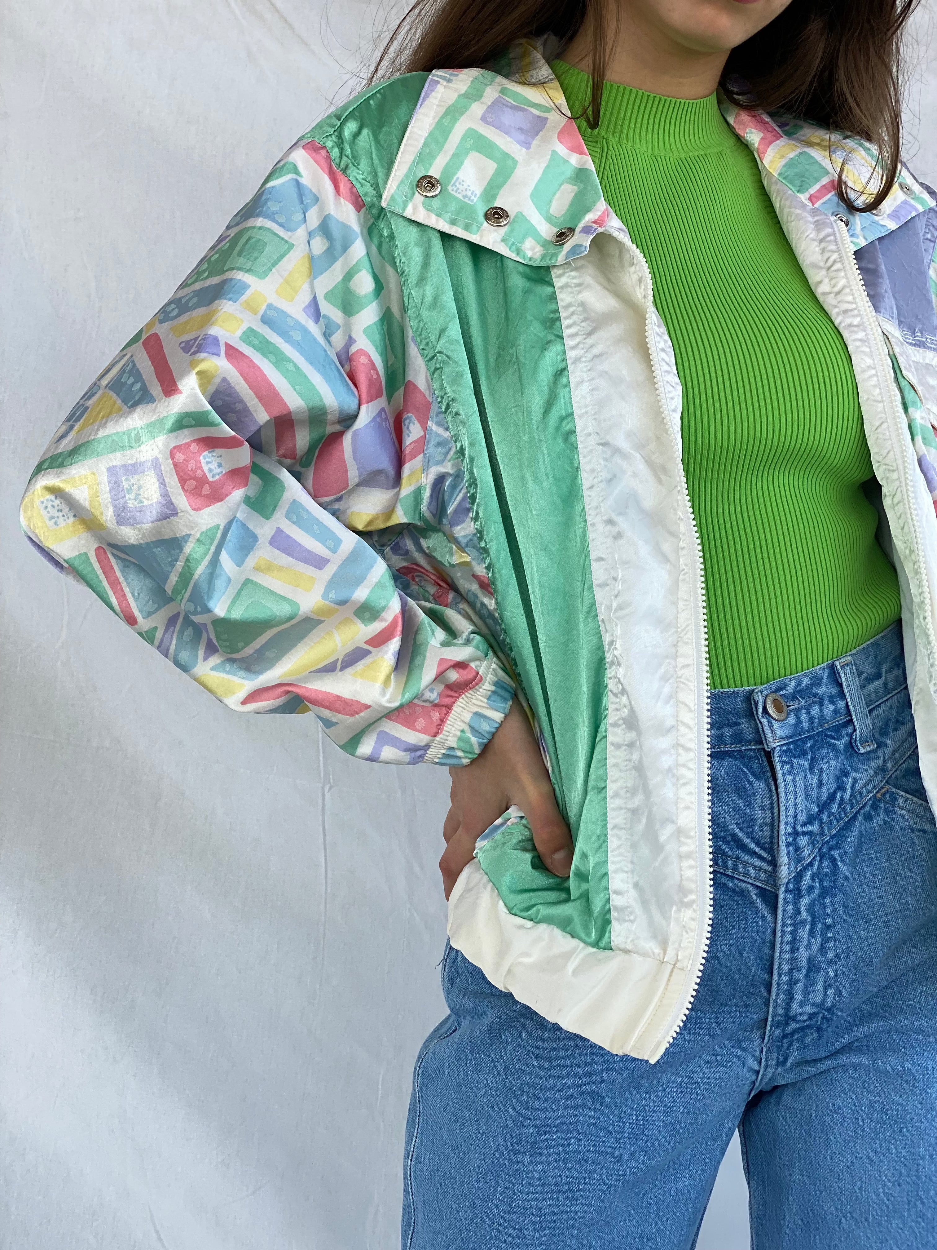 Vintage 90s Head Windbreaker Jacket - Balagan Vintage Windbreaker Jacket 90s, outerwear, techno wear, vintage, vintage windbreaker, windbreaker, windbreaker jacket, winter, women
