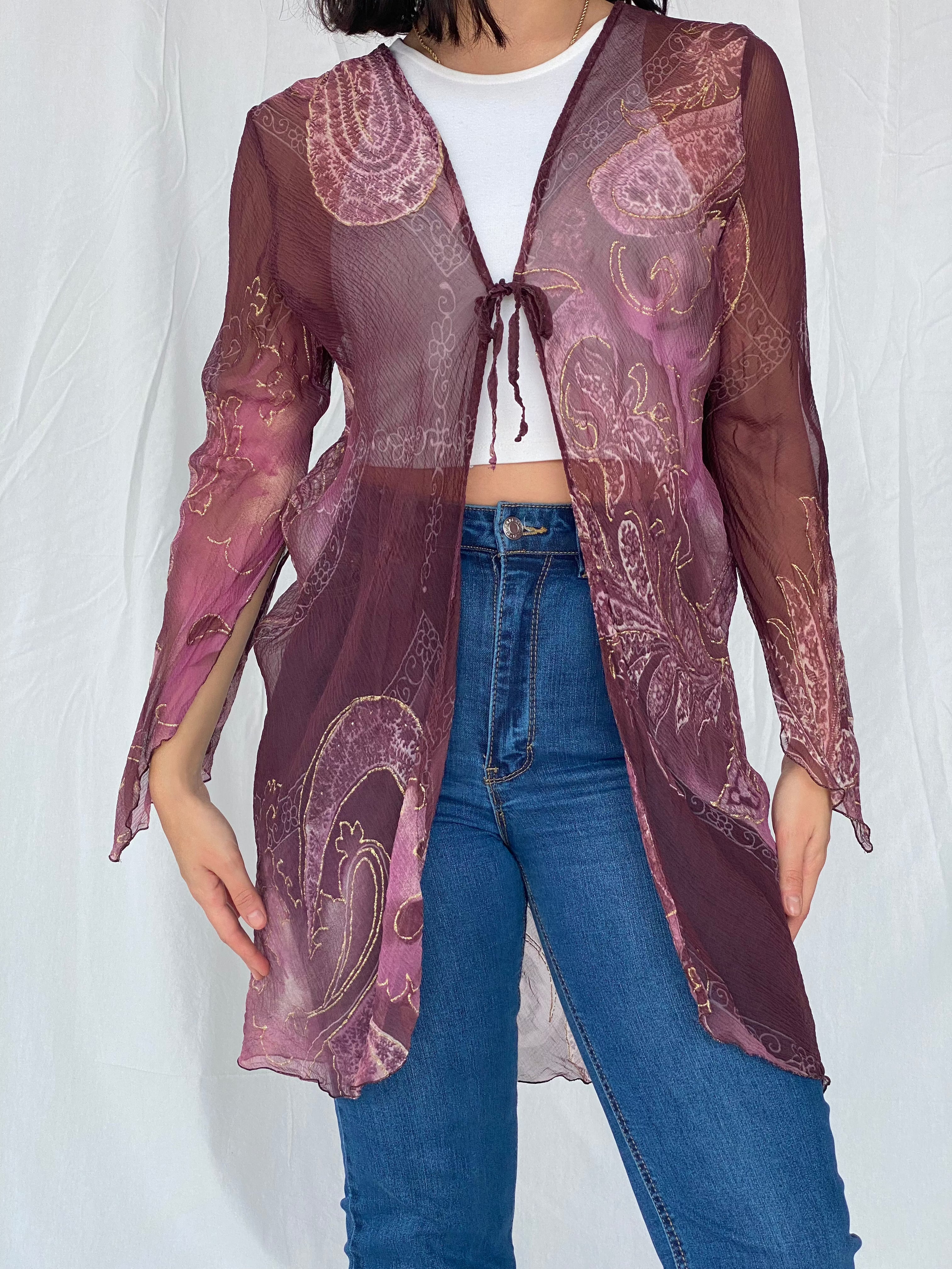 Sheer cardigan outlet