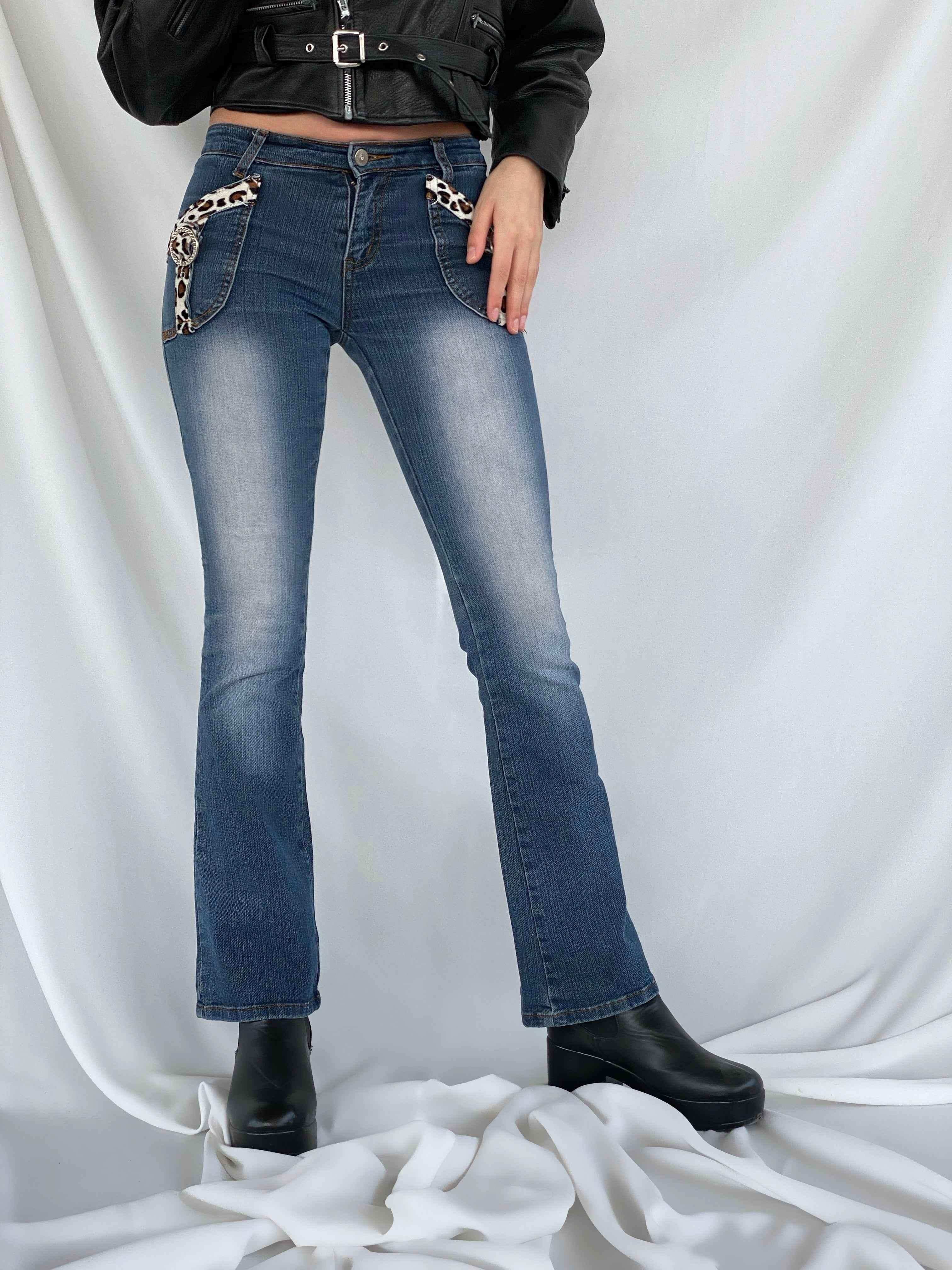 Vintage Maple’s Selfdom Natural Jeans l - Balagan Vintage Jeans 00s, flare jeans, jeans, low rise jeans, streetwear, vintage, women, women jeans, Y2K