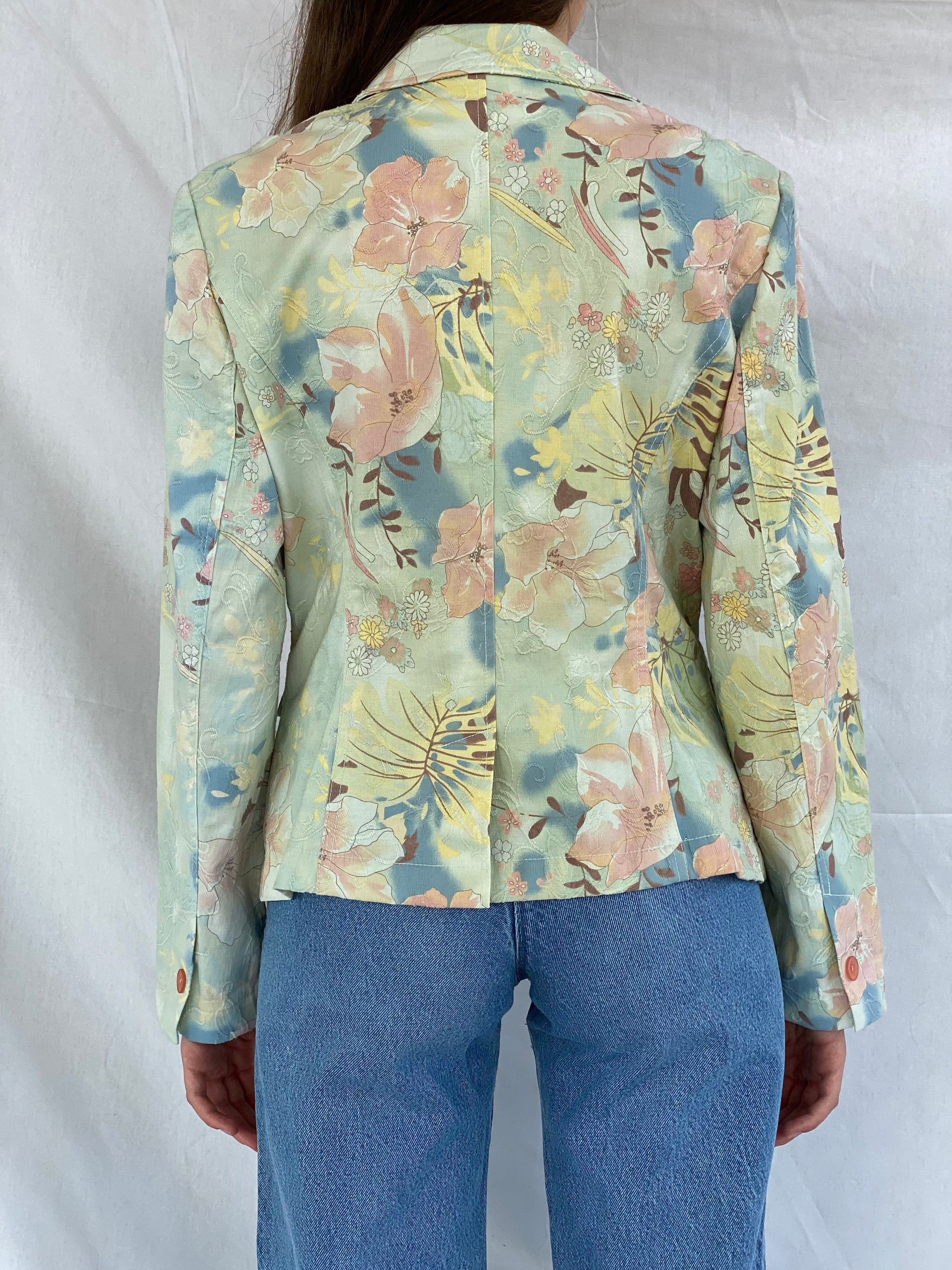 OECILIA CLASSICS Blazer - Balagan Vintage Blazer 00s, 90s, blazer, floral print, outerwear, prints, vintage, vintage blazer, women
